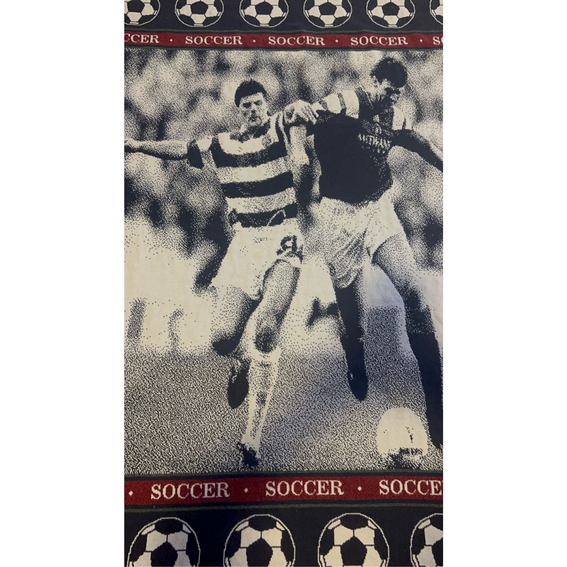 Vintage Vintage 90s Soccer MWW 1993 Tapestry Blanket Size ONE SIZE - 13 Thumbnail