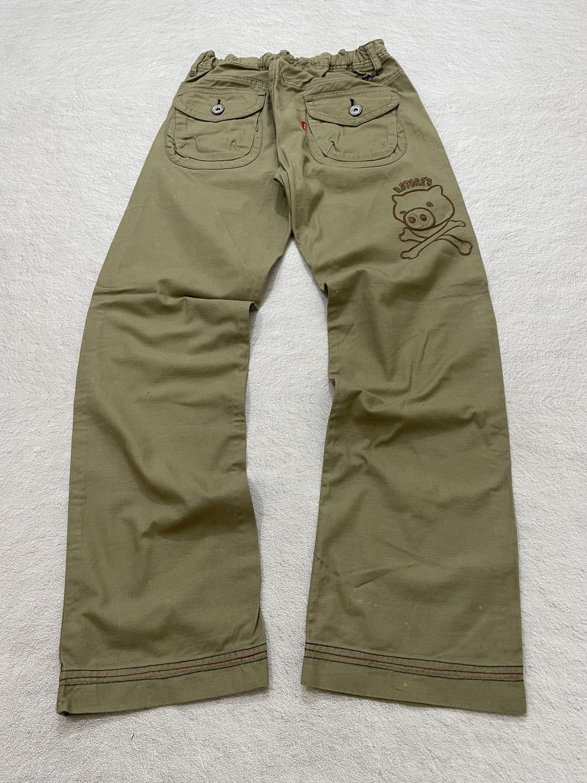 Japanese Brand 2000s Vintage Graphic Utility Pants All Over Print Y2K Size US 32 / EU 48 - 8 Thumbnail