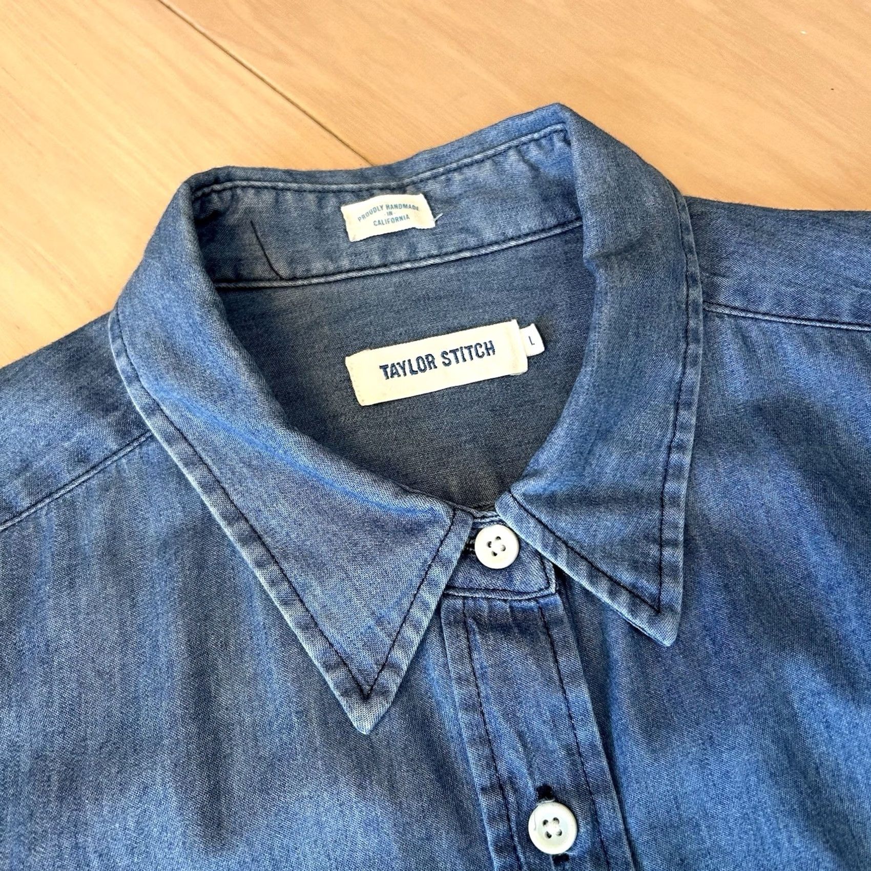 Taylor Stitch Taylor Stitch Shirt Button Up Long Sleeve Women’s Large Blue Denim Casual Workwear California Beach Outdoor Size L / US 10 / IT 46 - 4 Thumbnail