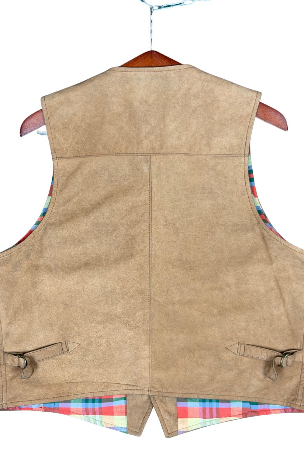 RRL Ralph Lauren Early Double RL Triple Star Madras Lined Western Waistcoat Size US L / EU 52-54 / 3 - 14 Thumbnail