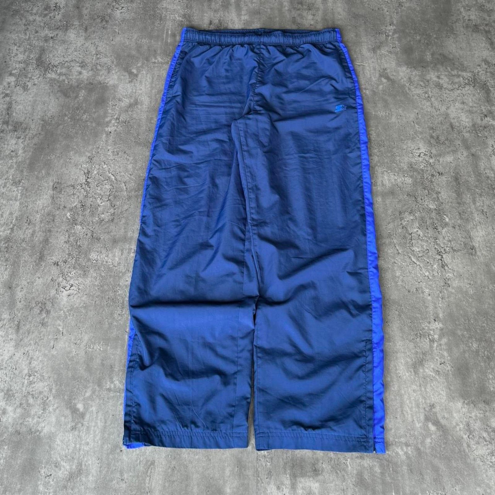 Japanese Brand × Starter × Vintage Vintage Y2K Starter Baggy Navy Blue Grunge Opium Sweatpants Size US 34 / EU 50 - 1 Thumbnail