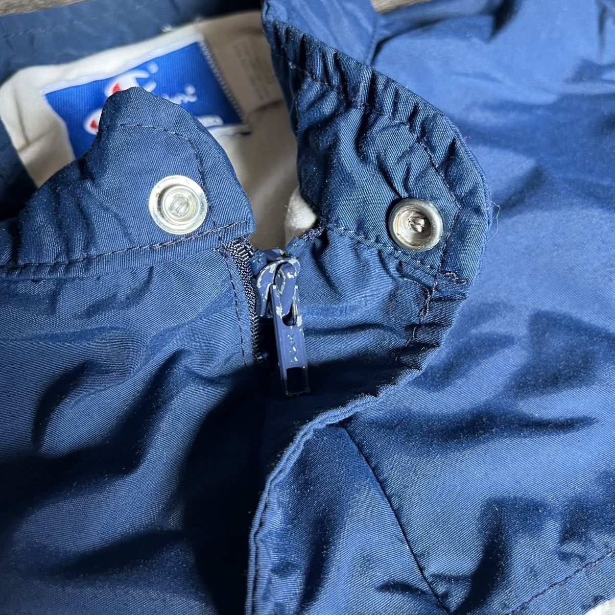 Champion × Vintage Vintage 1980s Champion Notre Dame Nylon Zip Coaches Jacket Size US M / EU 48-50 / 2 - 8 Thumbnail
