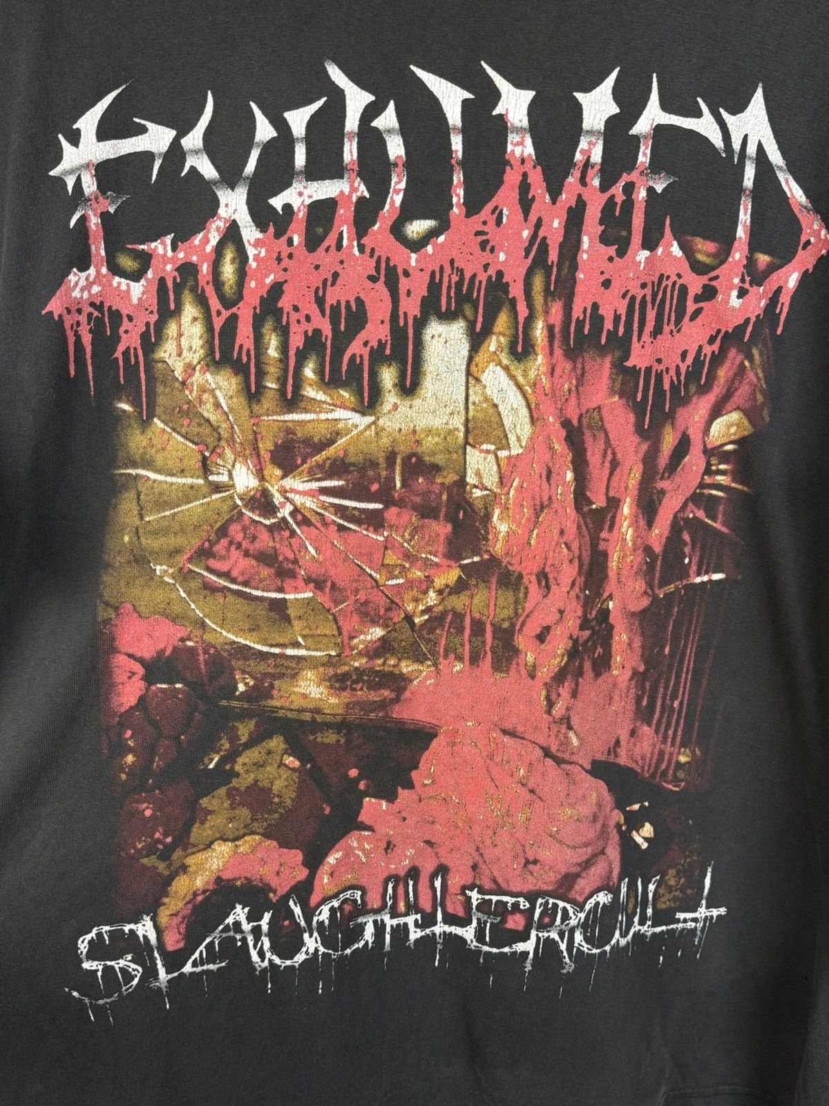 Band Tees Vintage Exhumed Slaughtercult 2000 Death Metal Band T-Shirt Size US XL / EU 56 / 4 - 2 Thumbnail