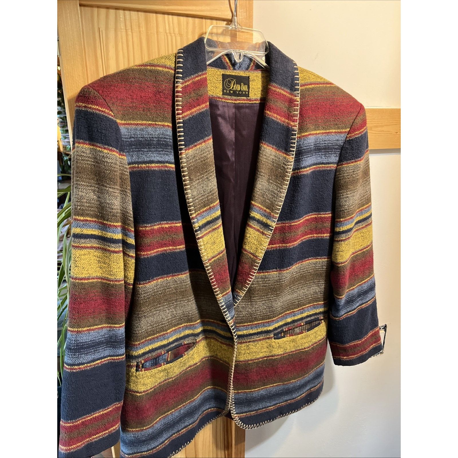 Other VTG David Paul Southwestern Blazer Womens M Cotton Acrylic Size M / US 6-8 / IT 42-44 - 2 Thumbnail