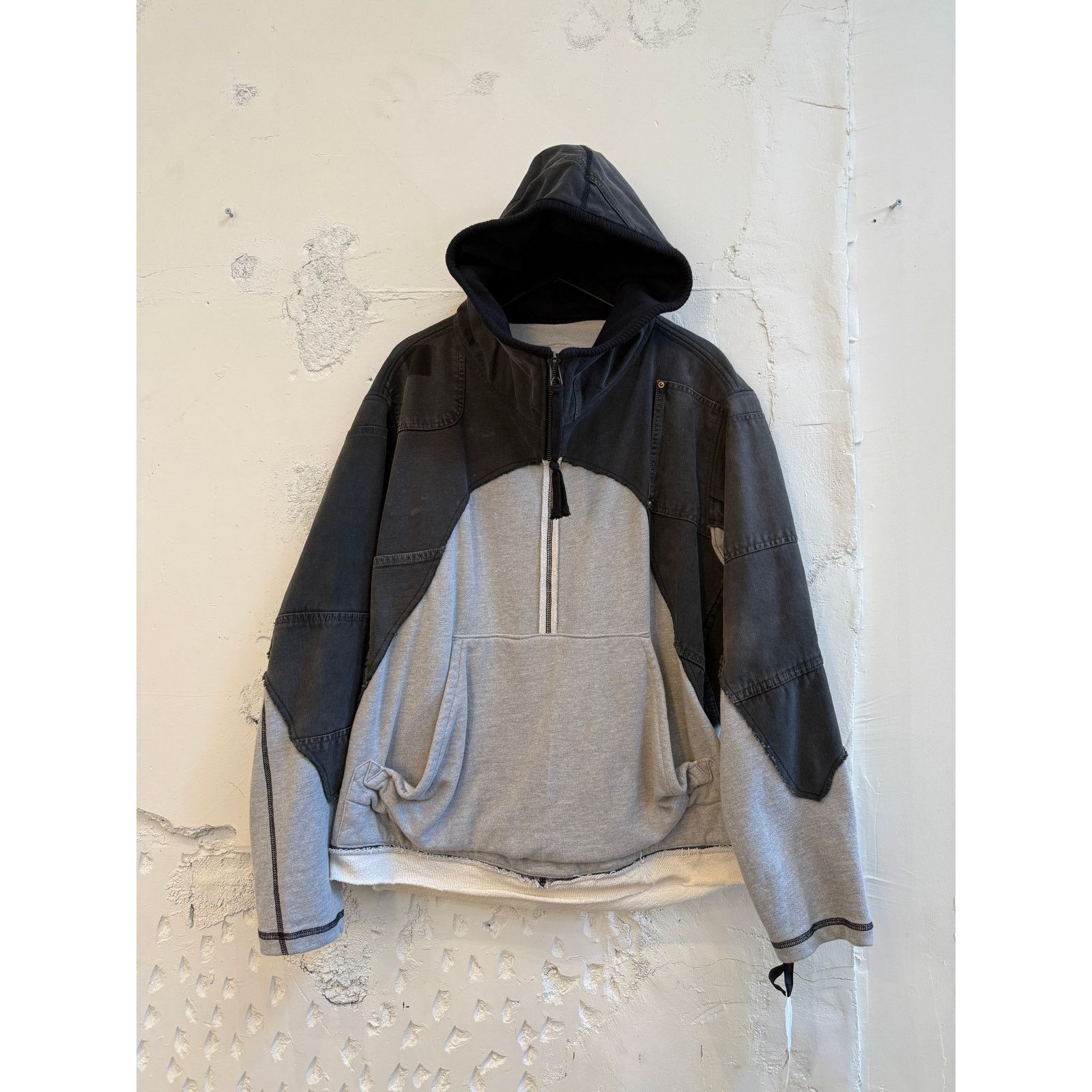 Greg Lauren Greg Lauren SAMPLE Black Track Hoodie Size US XL / EU 56 / 4 - 1 Thumbnail