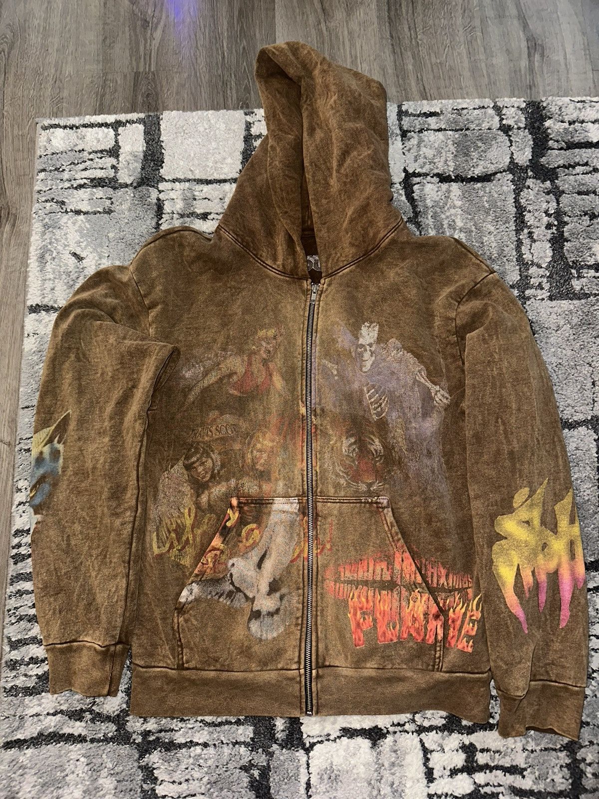 Utopia Travis Scott Felpa Marrone Travis Scott Utopia 