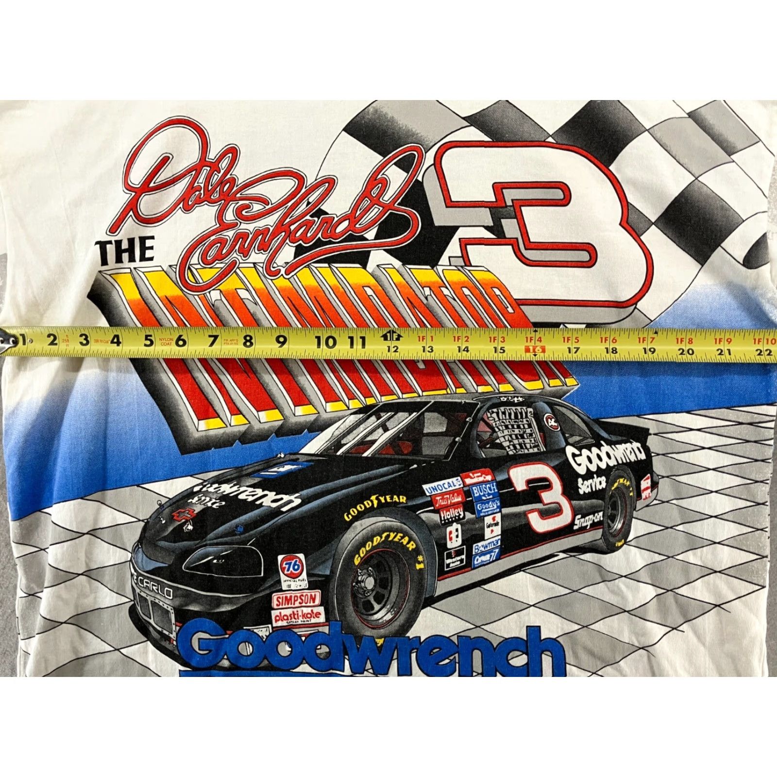 Vintage VINTAGE Dale Mens T-Shirt Large 90s White Graphic Print Cars Sports USA Intimidator Size US L / EU 52-54 / 3 - 7 Thumbnail