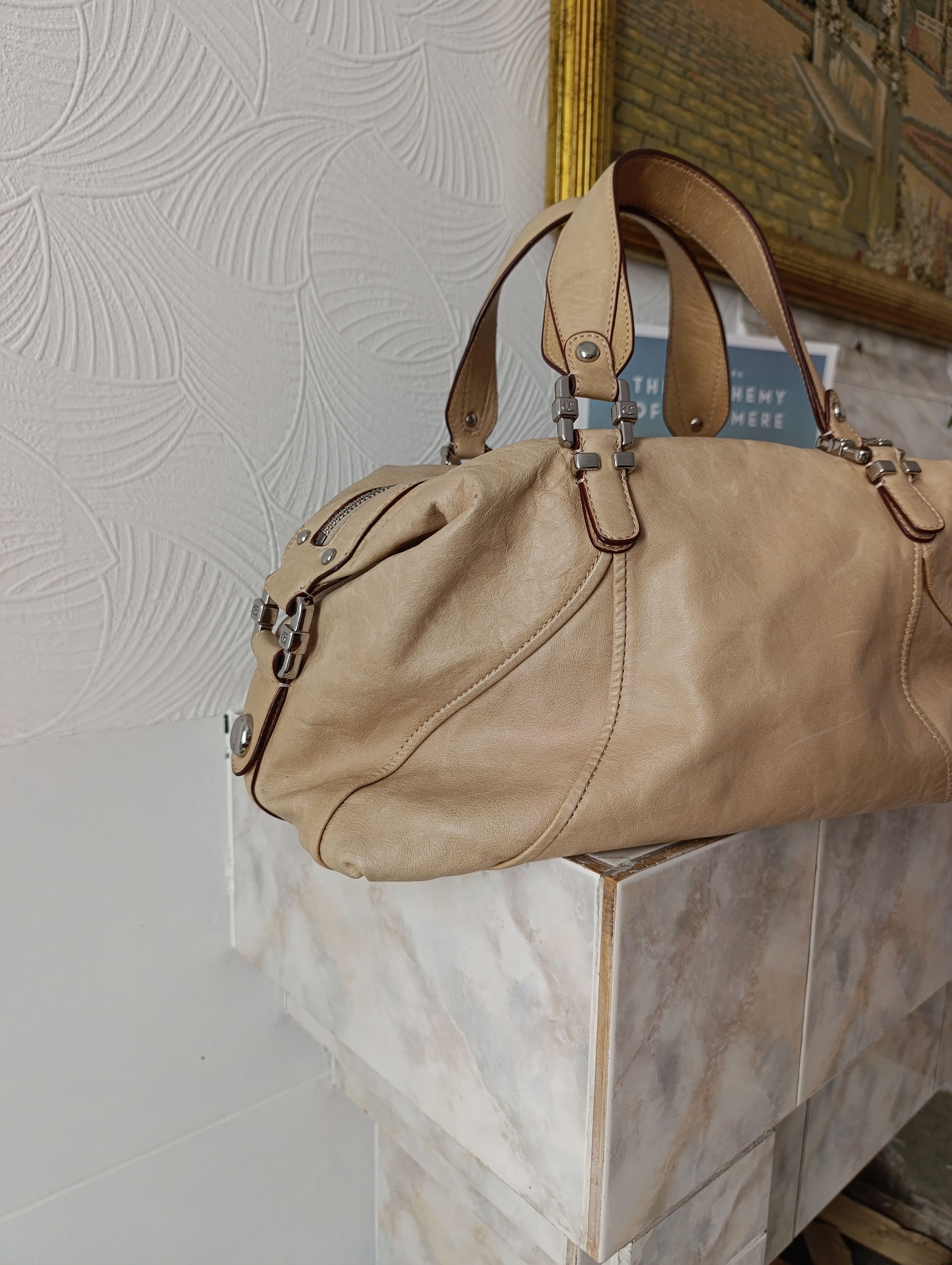 Just Cavalli VINTAGE JUST ROBERTO CAVALLI LEATHER BEIGE BAG Size ONE SIZE - 7 Thumbnail