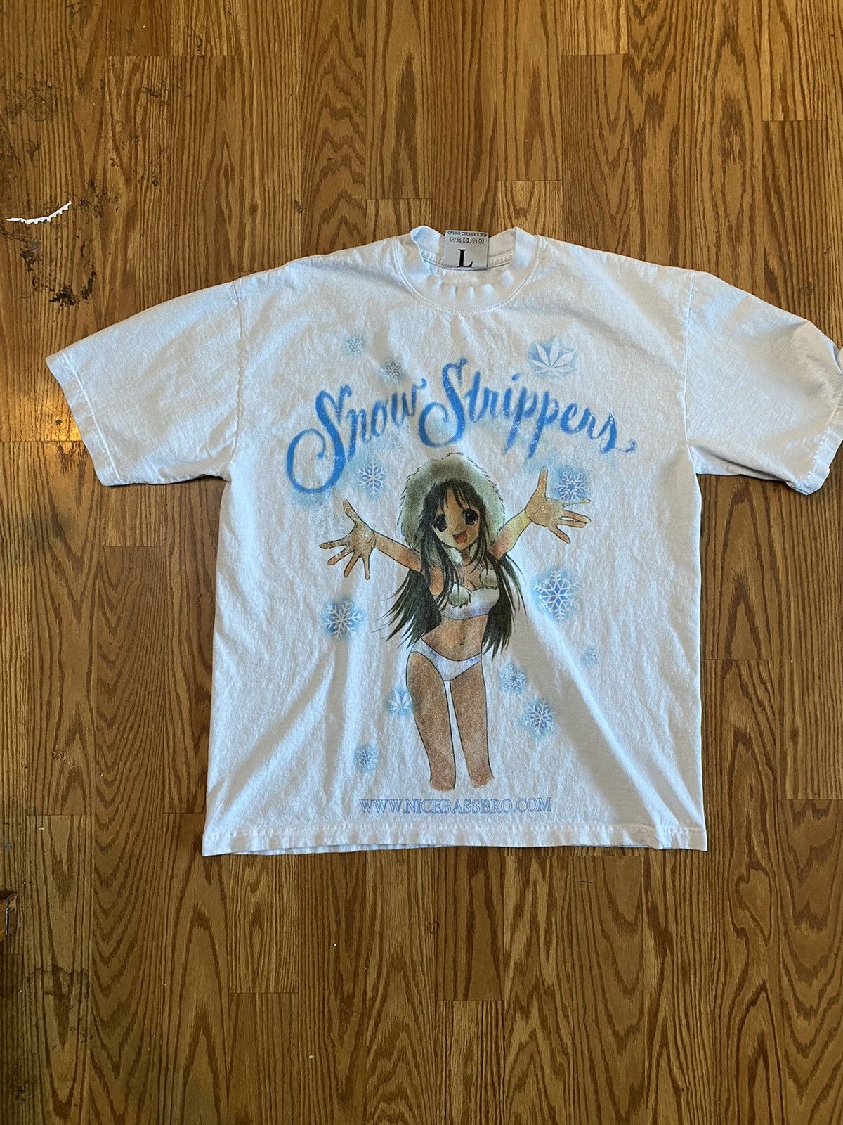 image of Snow Strippers Merch in White, Men's (Size Large)