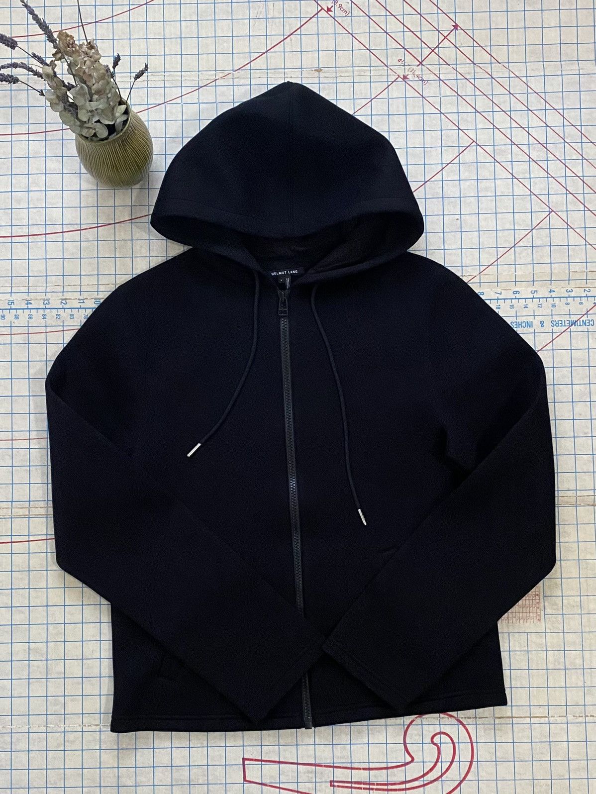 Designer × Helmut Lang Helmut Lang Full Zip Hoodie Black Size Large Size US L / EU 52-54 / 3 - 4 Thumbnail