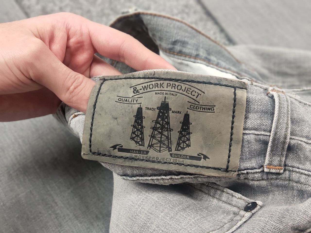 Dolce & Gabbana Vintage Dolce & Gabbana Work Project Faded Gray Denim Jeans Size US 30 / EU 46 - 13 Thumbnail