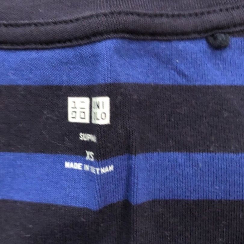 Uniqlo Uniqlo Women's Blue Striped Sleeveless Tank Top Size XS Size XS / US 0-2 / IT 36-38 - 4 Thumbnail