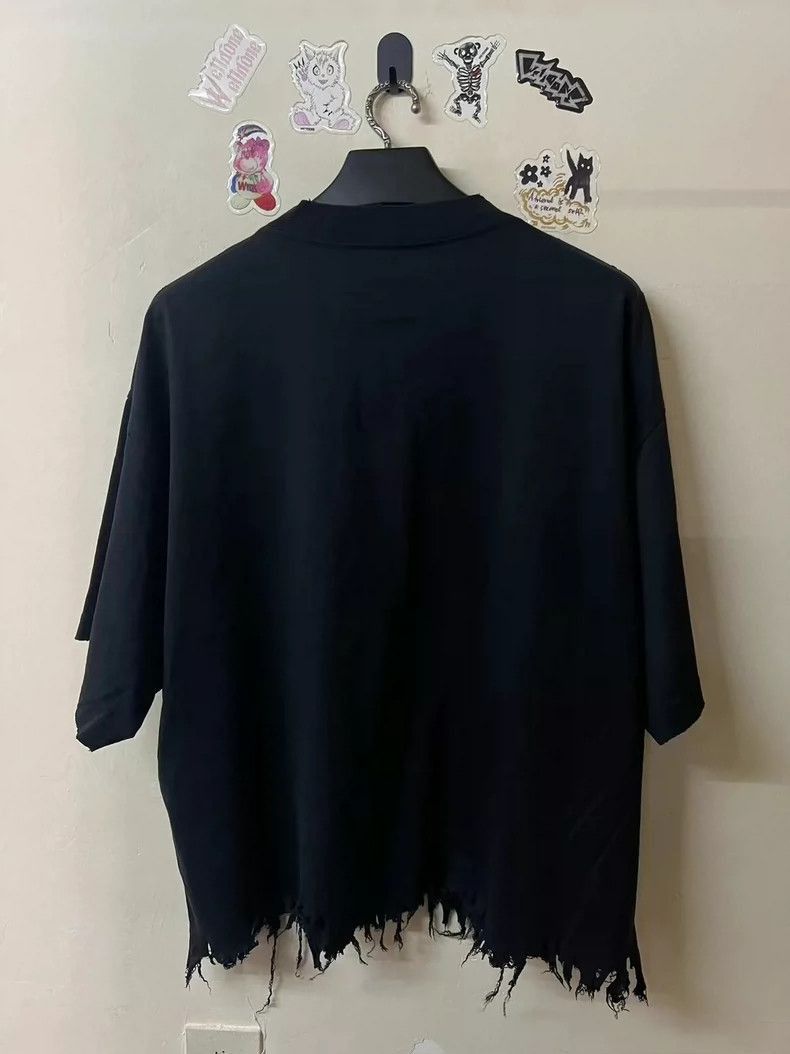 Balenciaga Balenciaga Distressed Black Short Sleeve Shirt-2506 Size US L / EU 52-54 / 3 - 2 Thumbnail