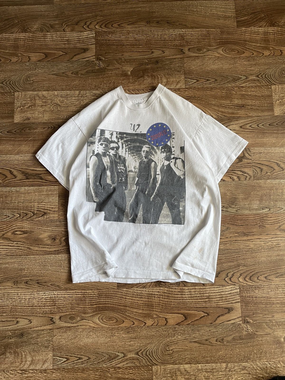 Band Tees × Vintage Vintage U2 T-shirt zooropa 90s tour tee 1993 rock band Size US XL / EU 56 / 4 - 2 Thumbnail