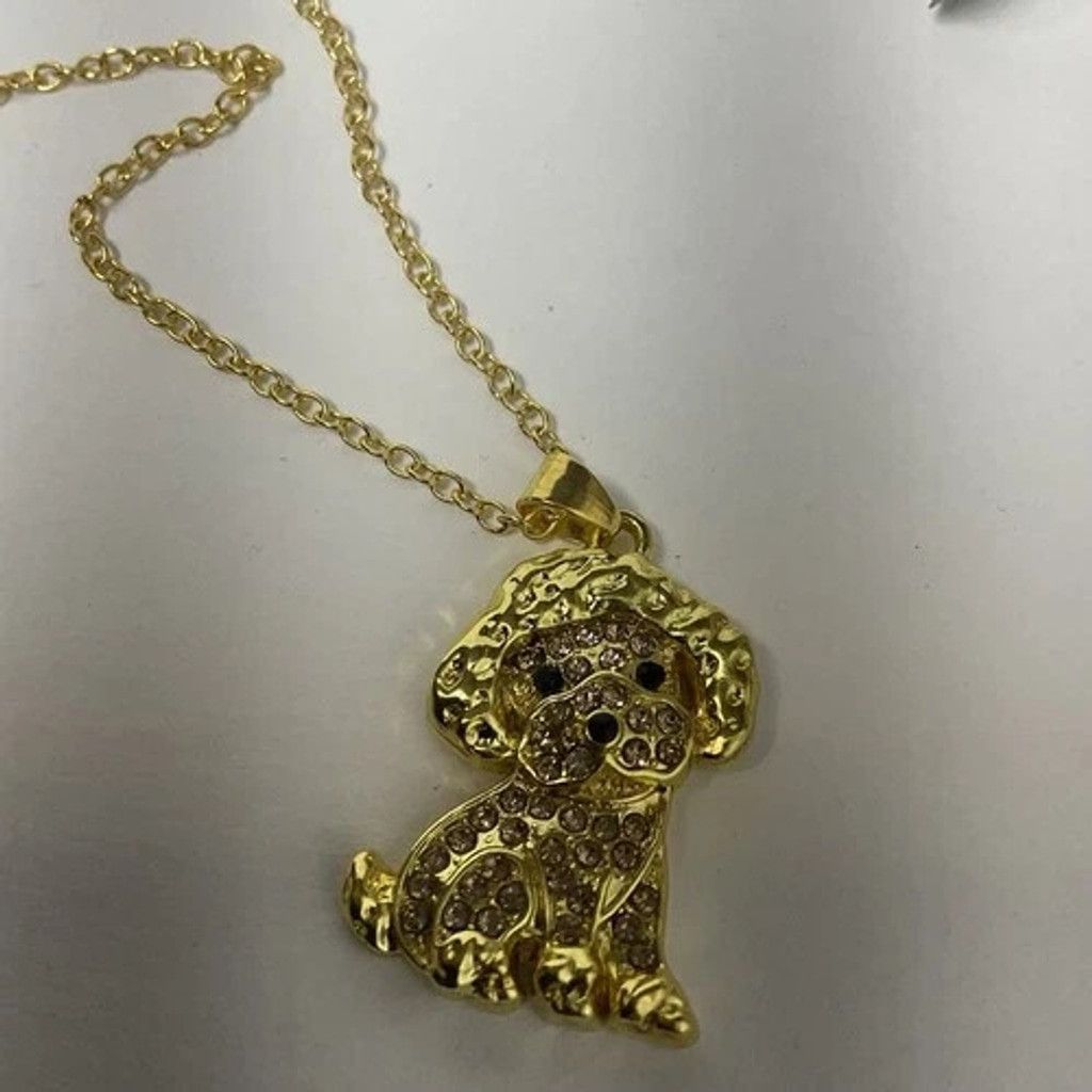 Other NWT O-Commerce Women Necklace Poodle Charm Pet Puppy Jewelry Size ONE SIZE - 6 Thumbnail