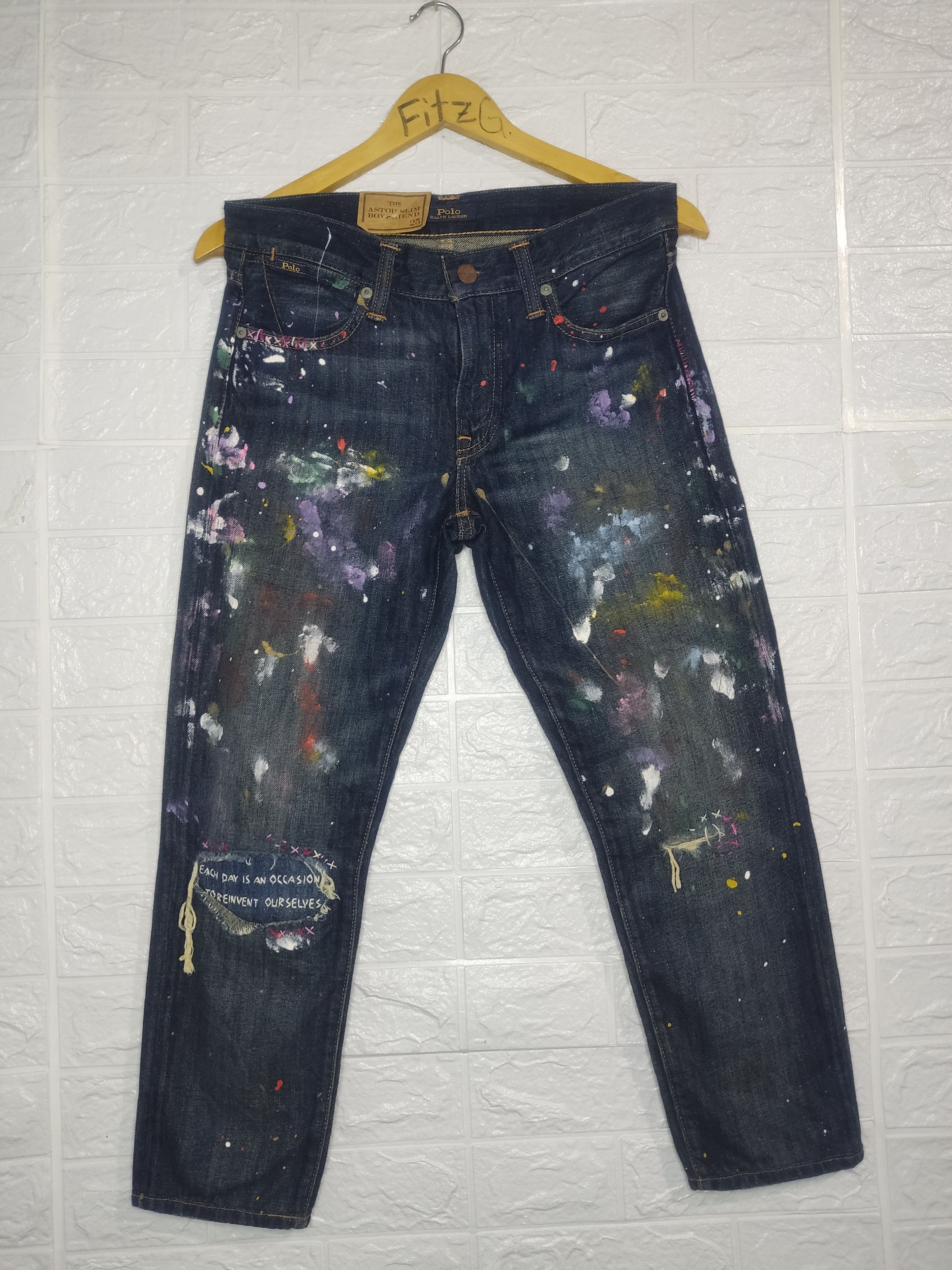 Polo Ralph Lauren Polo By Ralph Lauren Painted Pants Size 25" / US 0 / IT 36 - 1 Thumbnail