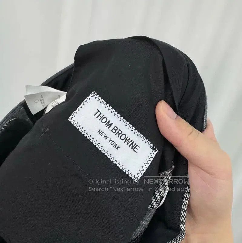 Thom Browne Thom Browne Gray Wool Logo Casual Pants . Size 27" / US 4 / IT 40 - 5 Thumbnail