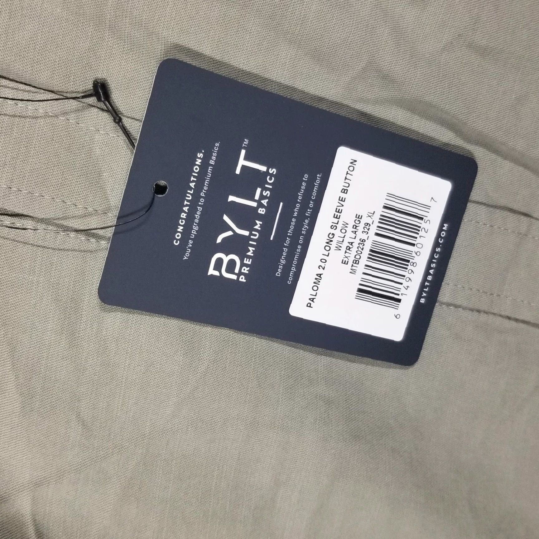 Asics BYLT Paloma 2.0 Shirt Mens XL Green Long Sleeve Button-Up Casual Soft Basics Shirt Size US XL / EU 56 / 4 - 4 Thumbnail
