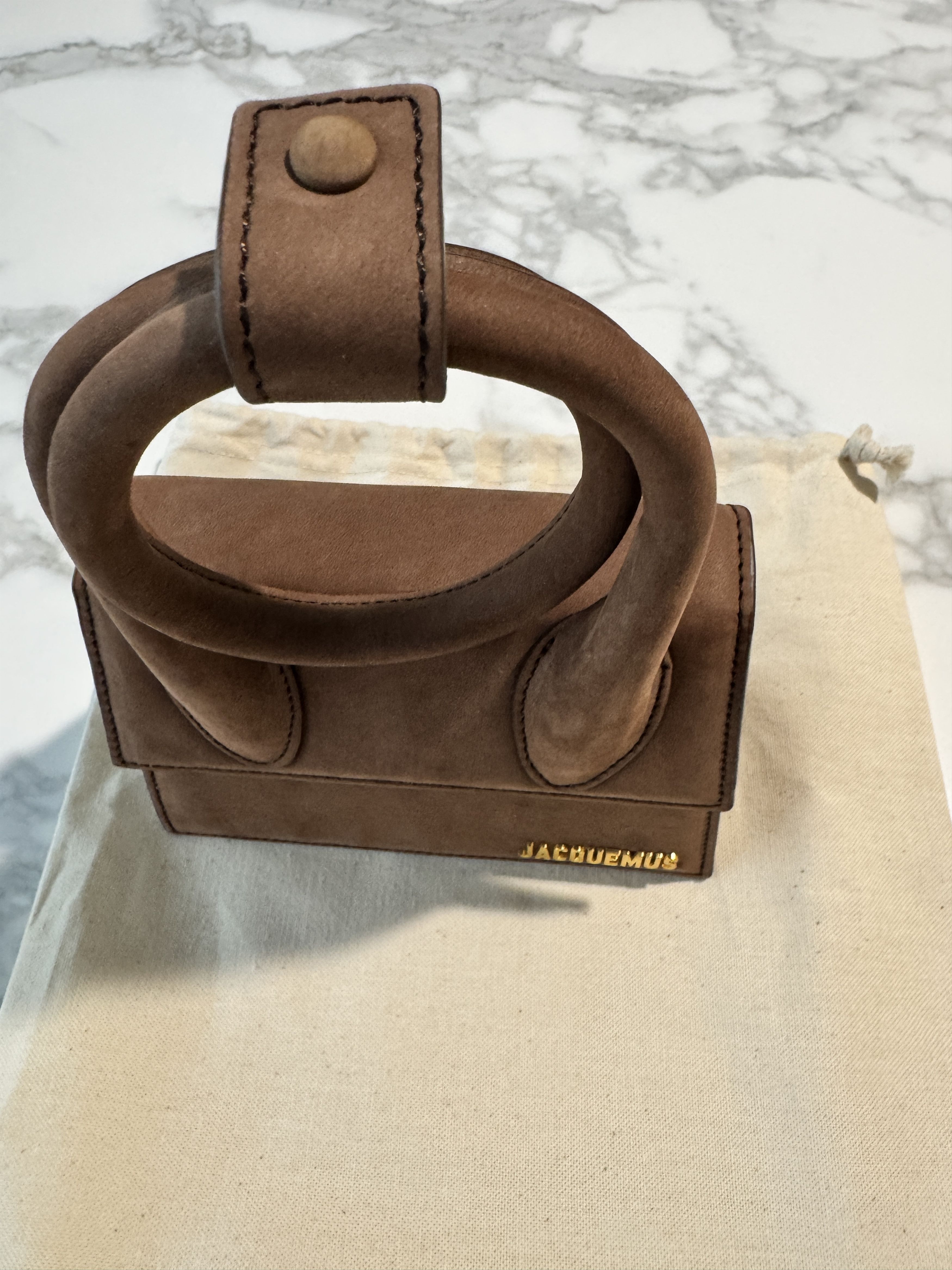 Jacquemus Le Chiquito à Noeud Marron Size ONE SIZE - 5 Thumbnail