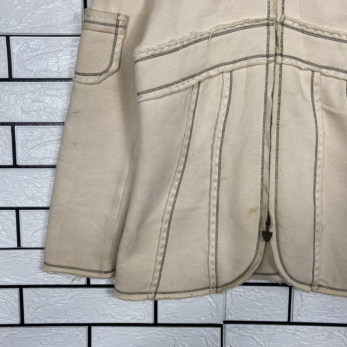 Japanese Brand 📌Vintage Wool Zipper Jacket Via Faburicca Issey Miyake Size US M / EU 48-50 / 2 - 5 Thumbnail