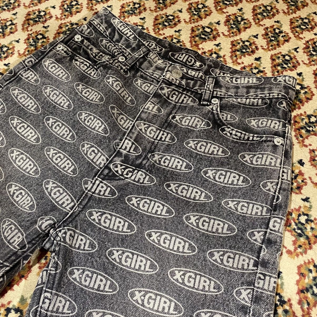 Designer × Japanese Brand X-Girl Oval LG Denim PT Women’s Jeans Size 27" / US 4 / IT 40 - 2 Thumbnail