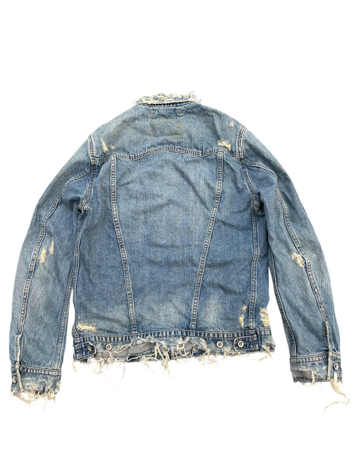 GOA RARE💥GOA NIMES SELVEDGE RUSTY PUNK DOSTRESSED DENIM JACKET Size US M / EU 48-50 / 2 - 2 Thumbnail