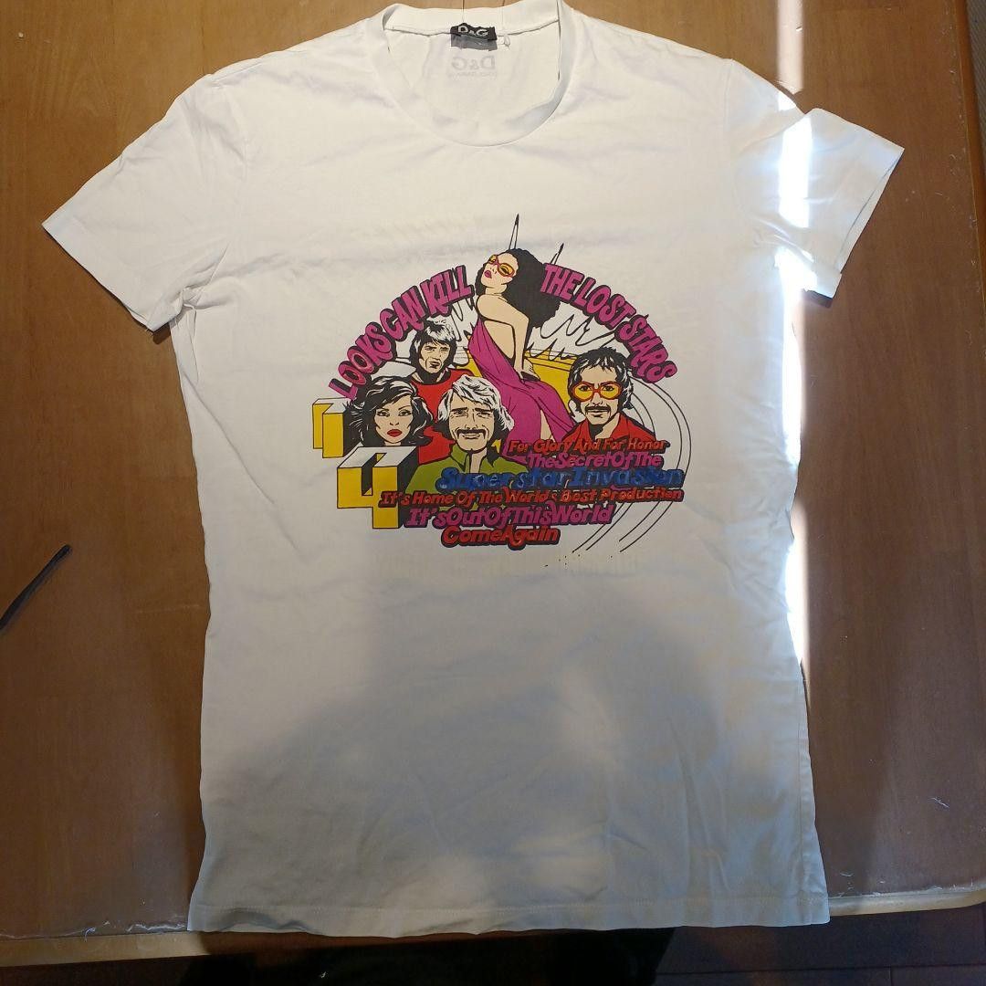D&G Art Graphic T-Shirt in White for Men