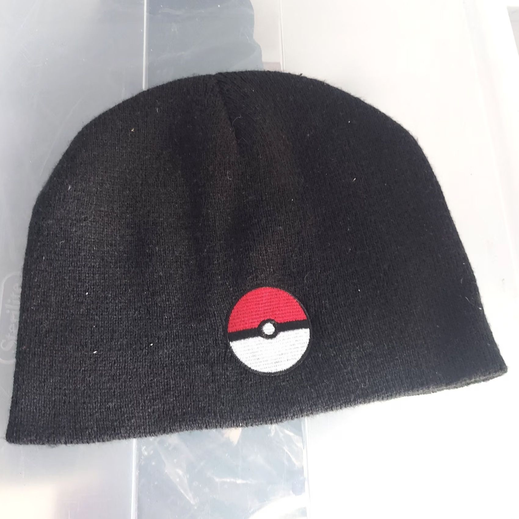 Vintage VINTAGE Bioworld Beanie Cap - Pokemon POKEBALL Black Warm Cloth Winter Cap Mens Beanie Cartoon Winter Mens Size ONE SIZE - 5 Thumbnail