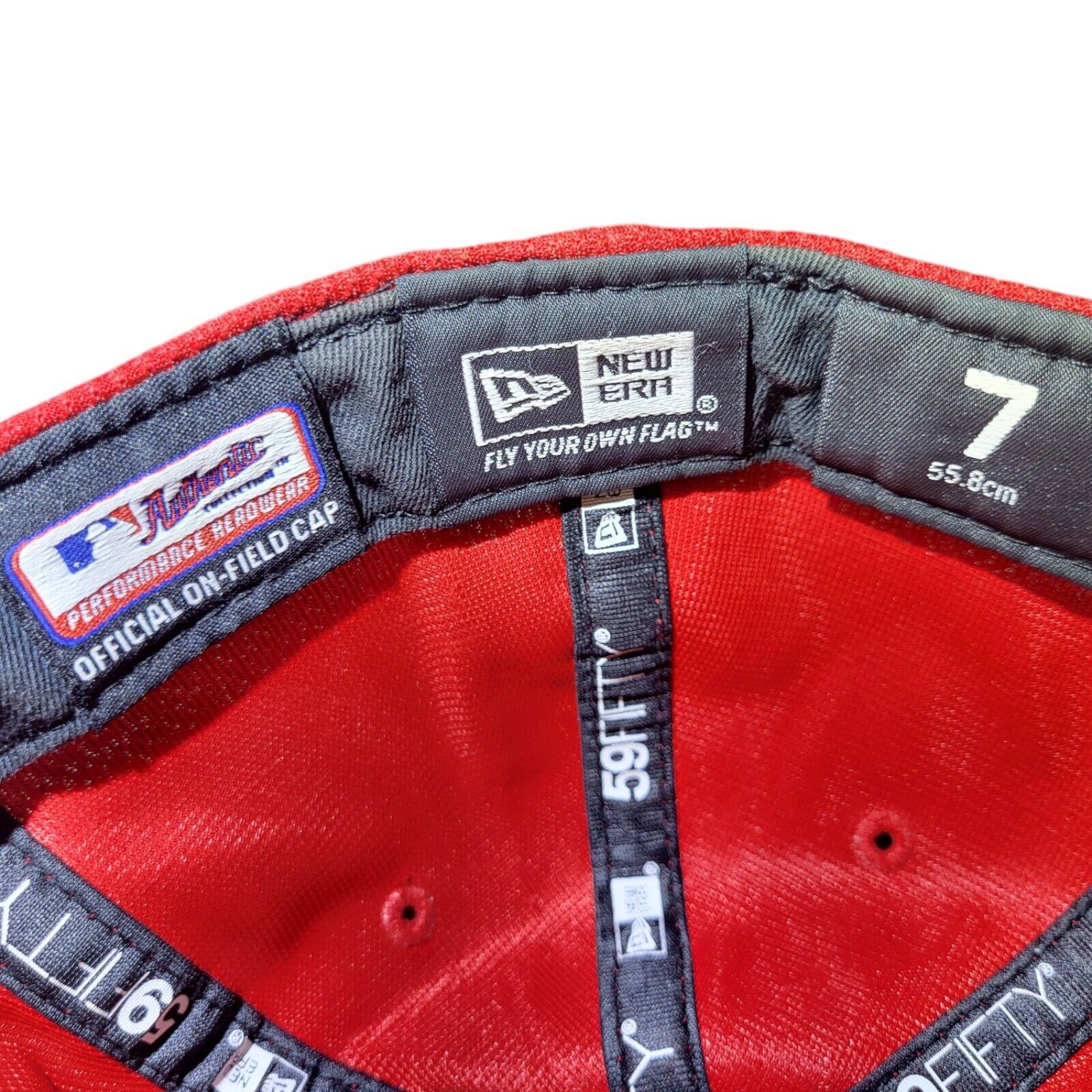 New Era Cleveland Indians Hat New Era Mesh Red Baseball Cap Clean Size ONE SIZE - 5 Thumbnail