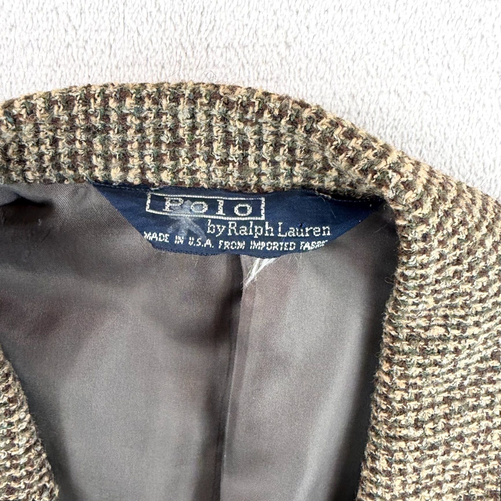 Ralph Lauren VINTAGE Polo Ralph Lauren Blazer Sports Coat Men 42L Brown Union Made in USA N/a Not Applicable? Size US XL / EU 56 / 4 - 2 Thumbnail