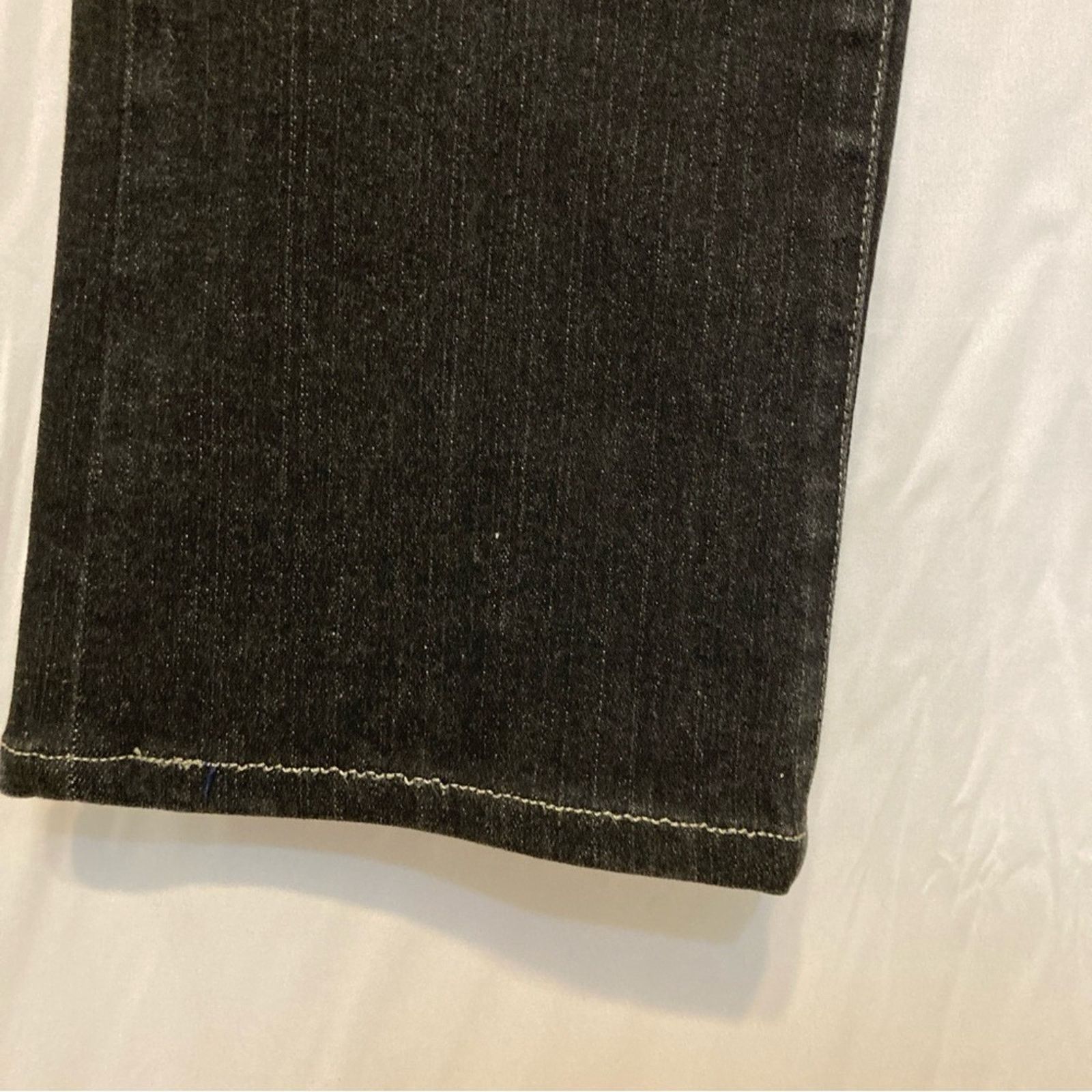 Chicos Chico’s Platinum Quartz Black Boot Cut Straight Denim Jeans Size 34" / US 12 / IT 48 - 2 Thumbnail