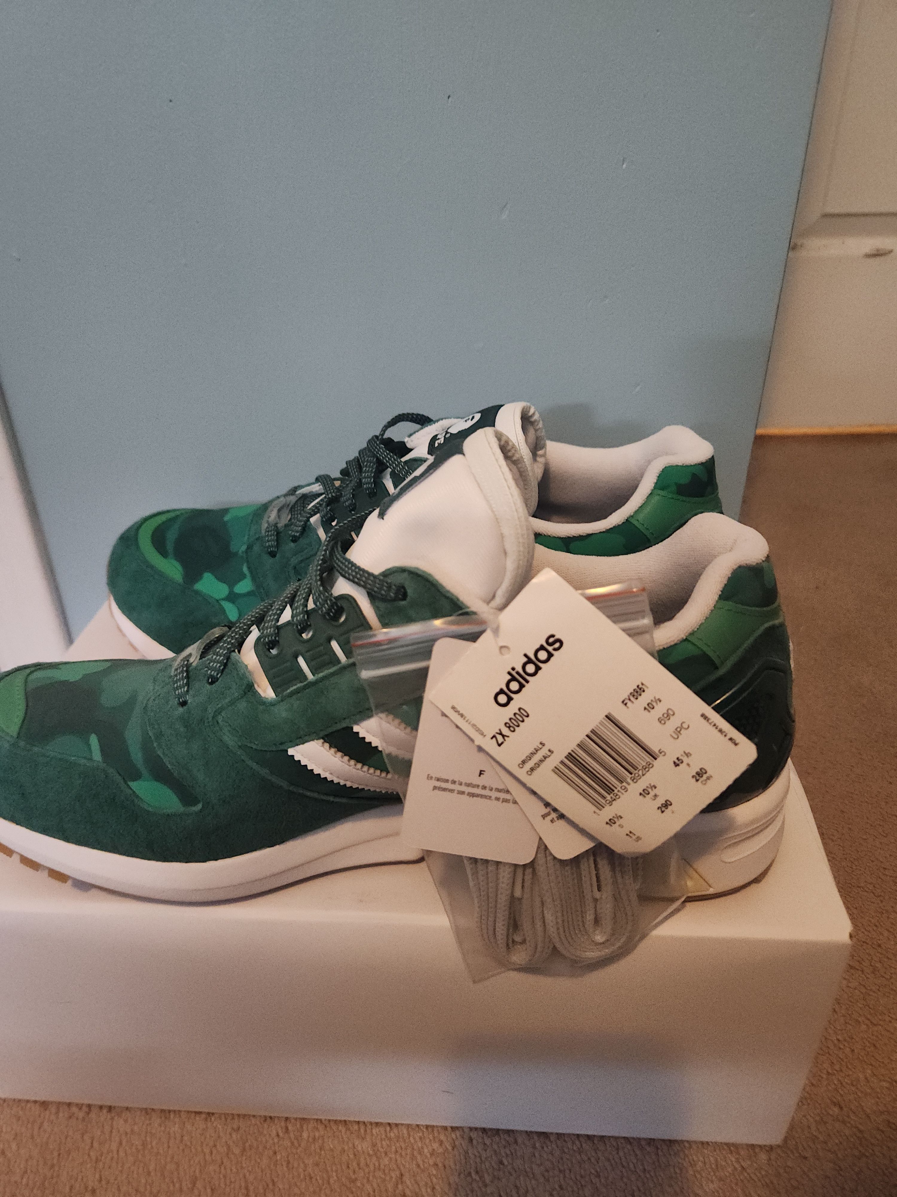 Adidas × Bape × Undefeated Adidas ZX 8000 Size US 11 / EU 44 - 6 Thumbnail