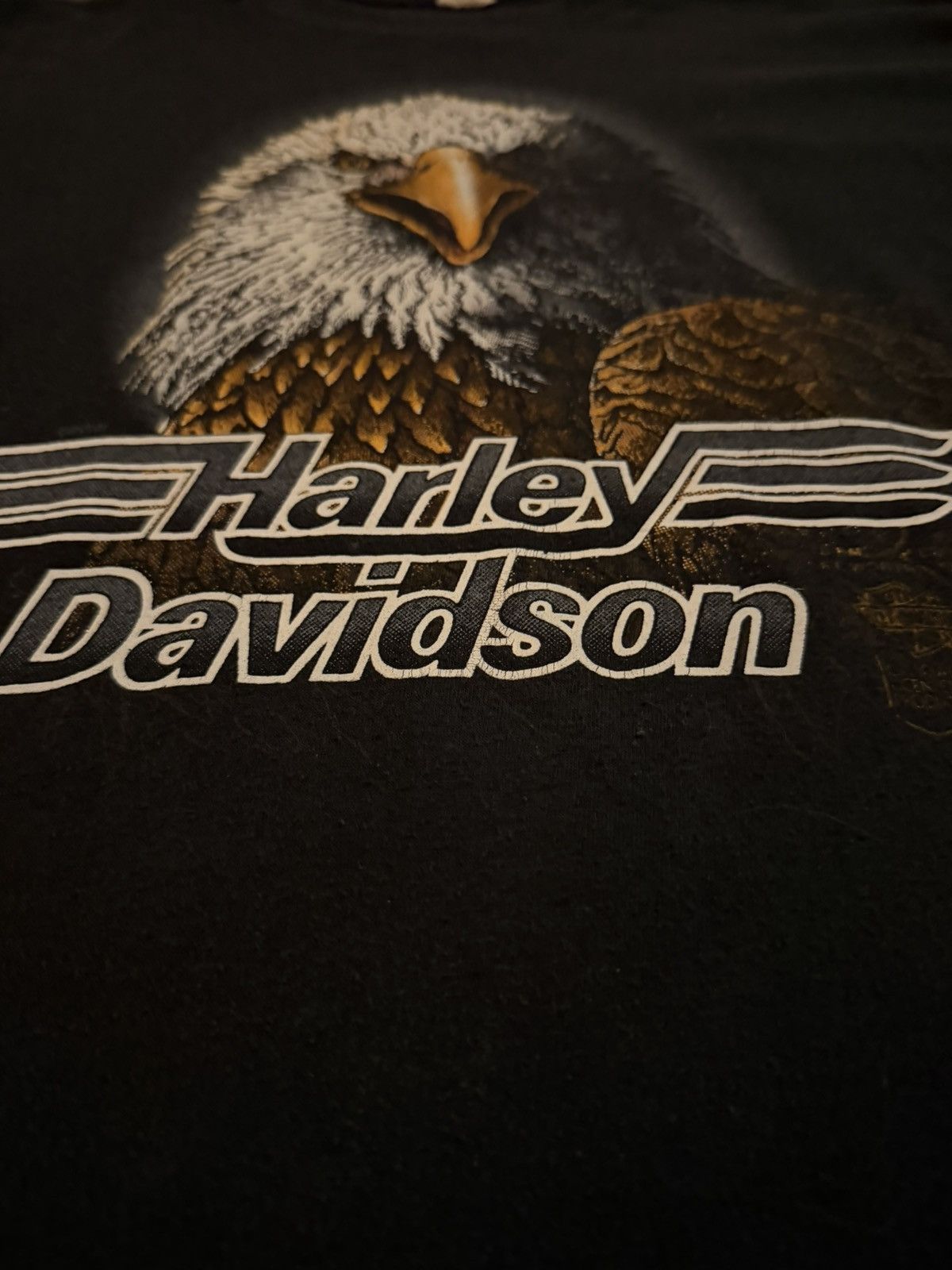 Harley Davidson 80s grail 3d emblem harley davidson Big eagle front w/ back Size US XL / EU 56 / 4 - 5 Thumbnail