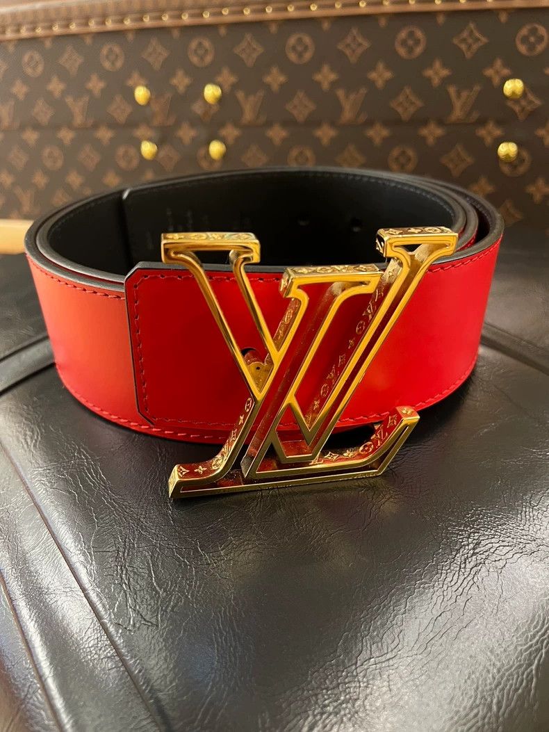 Louis Vuitton Louis Vuitton Red Belt Size ONE SIZE - 1 Thumbnail