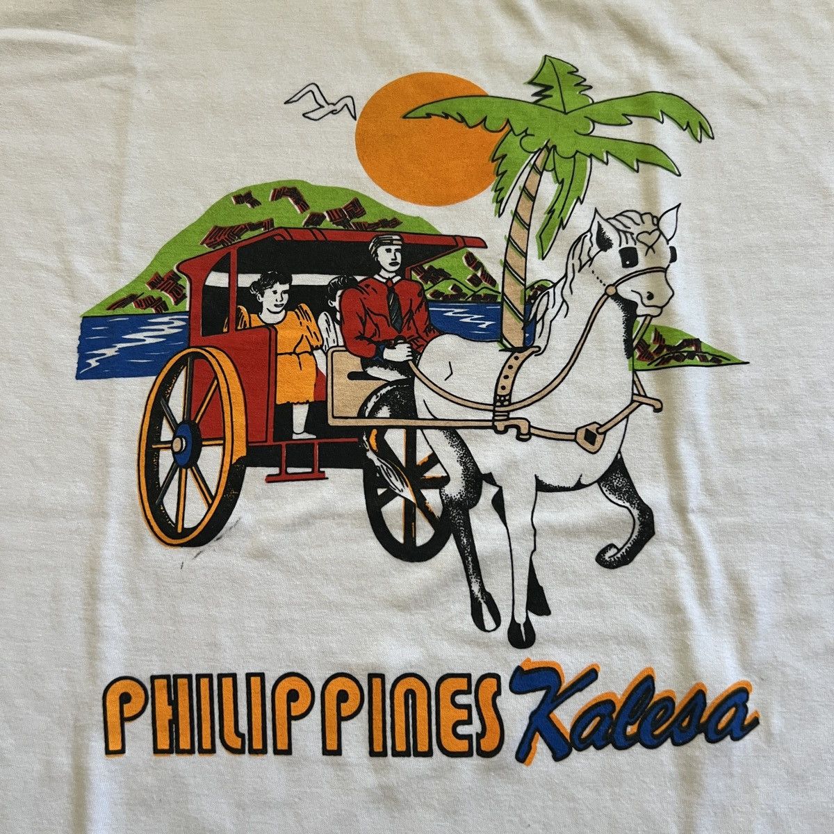 Vintage Vintage 90s Philippines Calesa tourist shirt Size US L / EU 52-54 / 3 - 2 Thumbnail