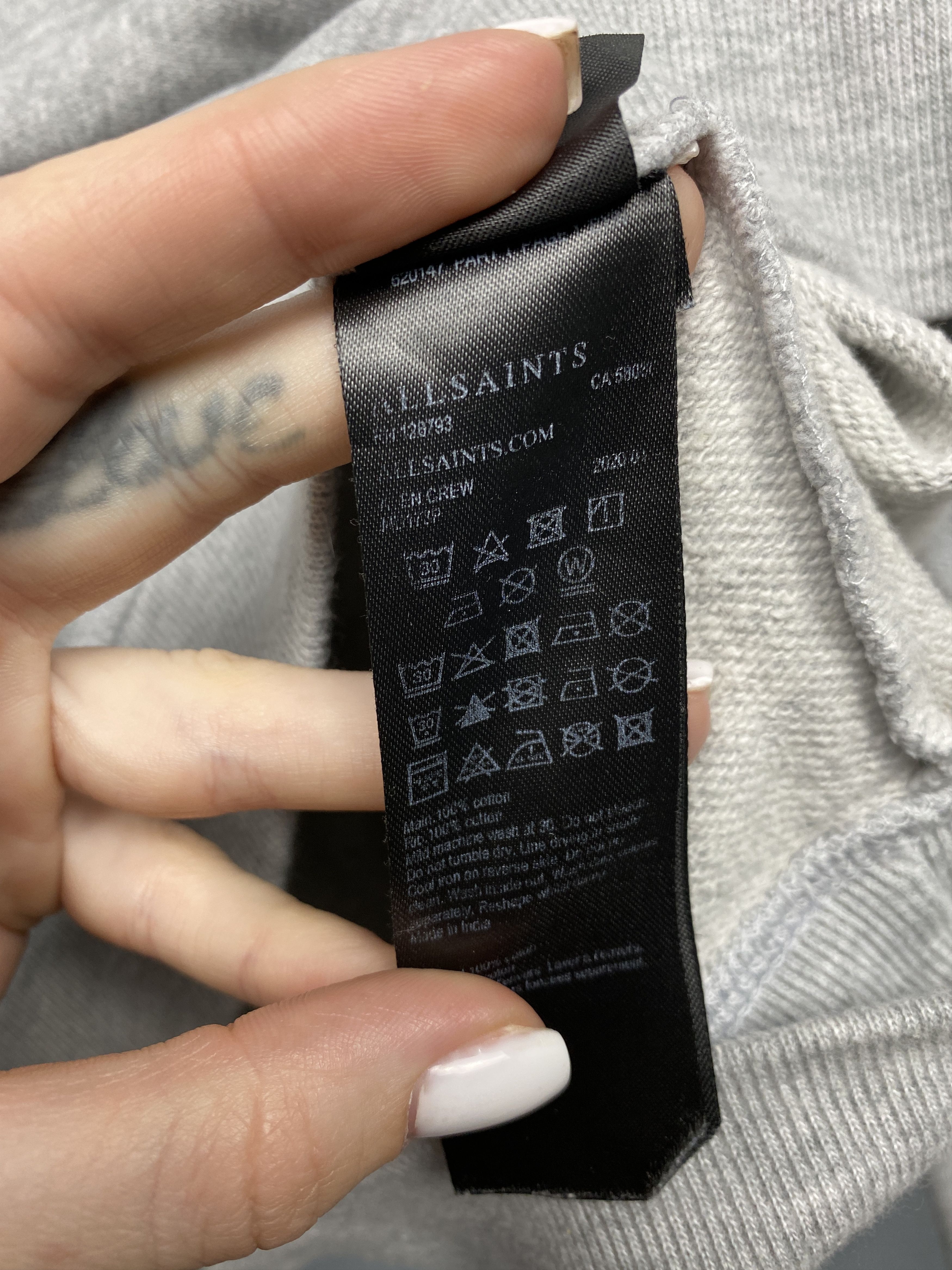 Allsaints Allsaints Vintage Mens Crew Neck Sweatshirt Size US S / EU 44-46 / 1 - 5 Thumbnail