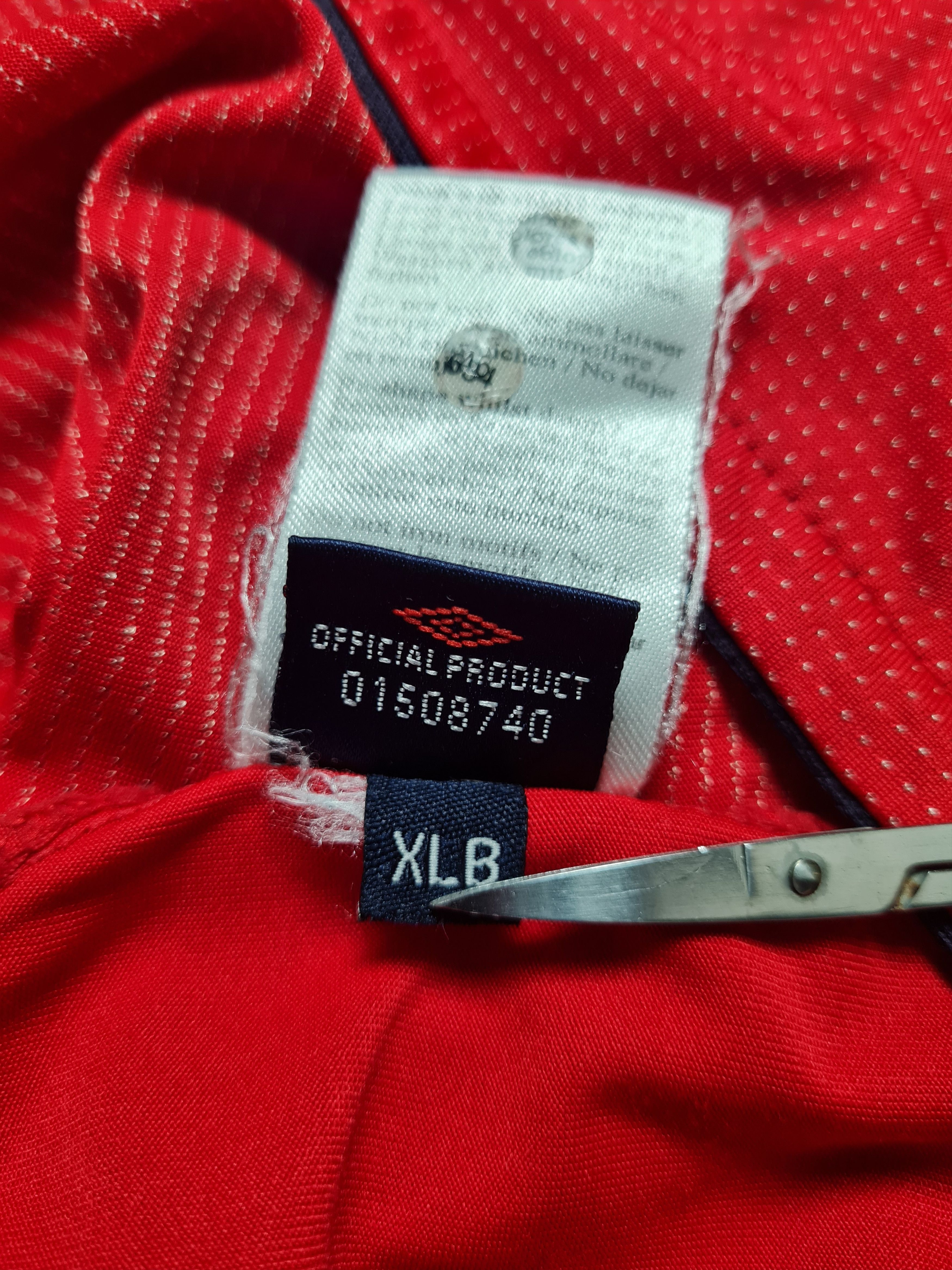 Umbro 2004/2006 England 7 Beckham Red Away Soccer Shirt Kit Umbro Size US S / EU 44-46 / 1 - 7 Thumbnail