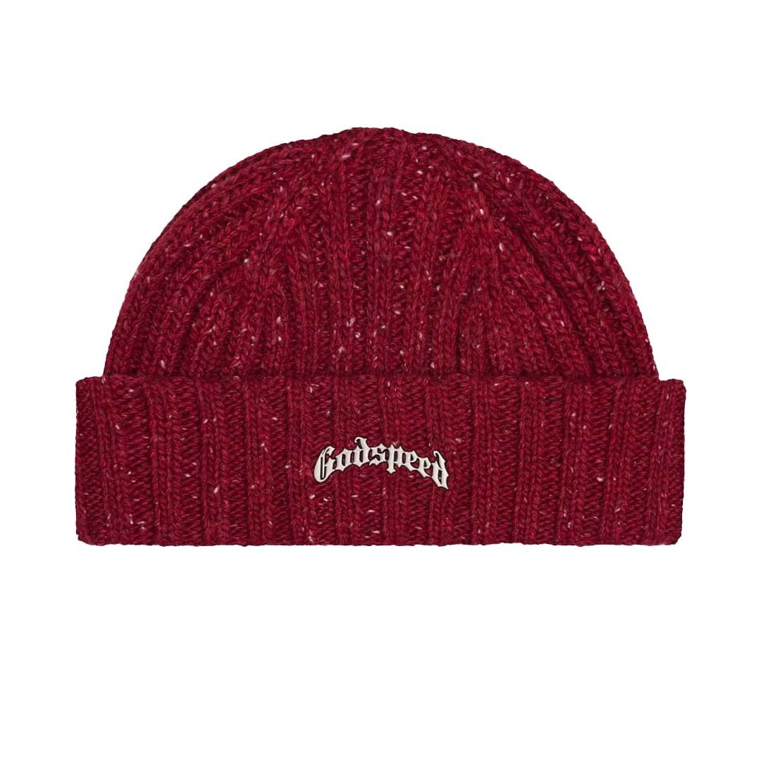 Godspeed OG Logo Emblem Beanie Burgundy Speckle Size ONE SIZE - 1 Thumbnail