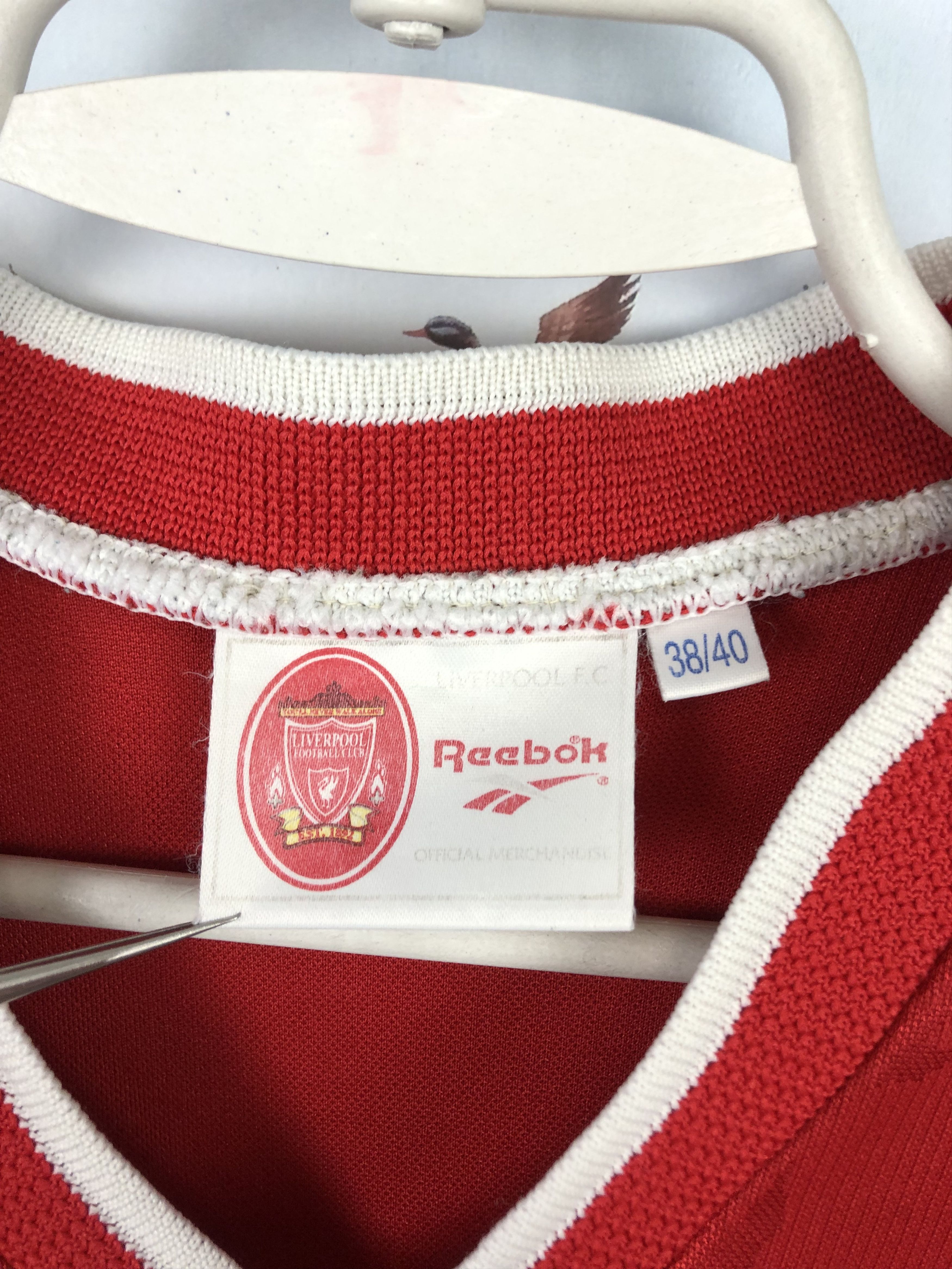 Reebok Liverpool football shirt 1996 Soccer Jersey Reebok Trikot Size US M / EU 48-50 / 2 - 5 Thumbnail