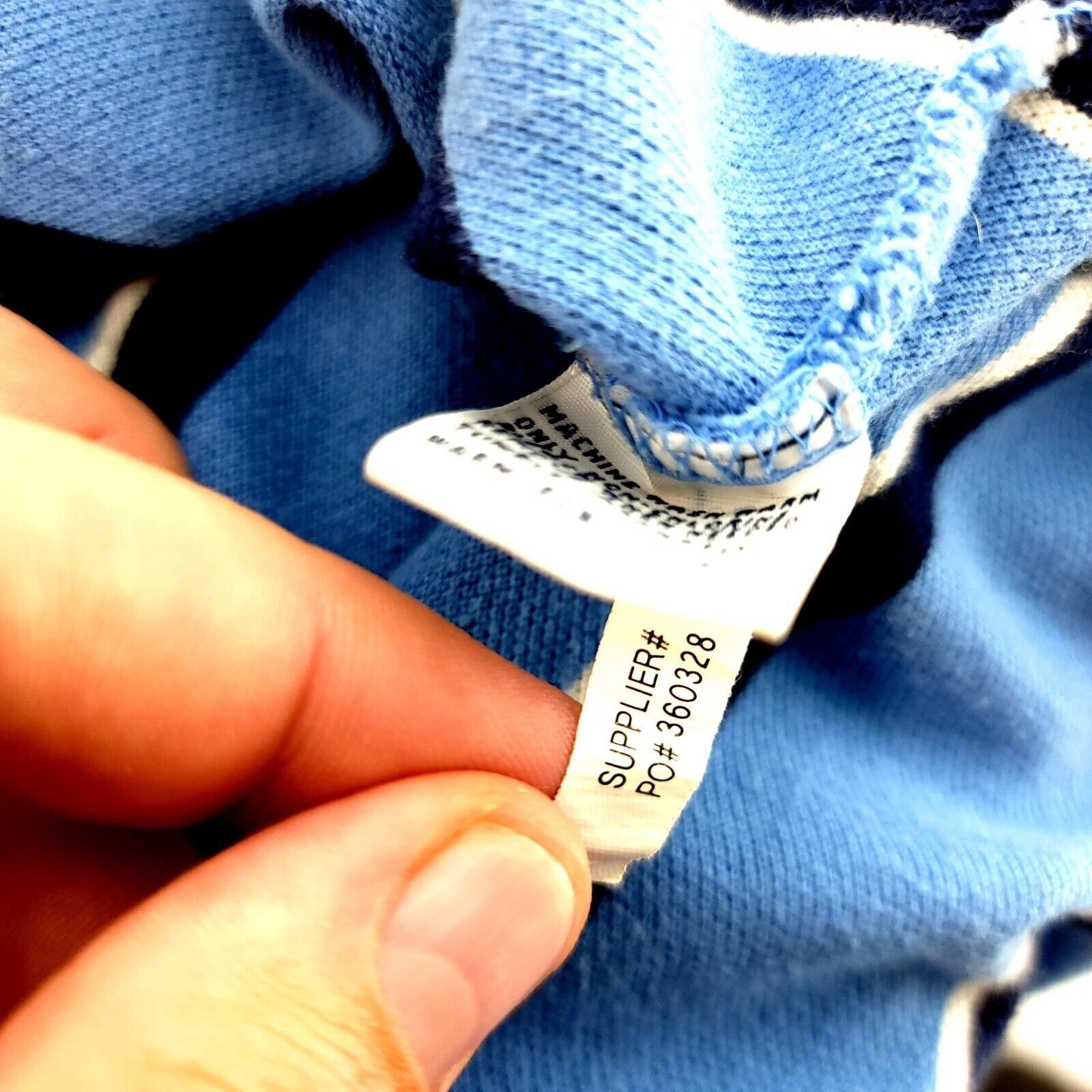 Polo Ralph Lauren Polo Ralph Lauren Blue Striped 2XL Cotton Collared Polo Shir Size US XXL / EU 58 / 5 - 9 Thumbnail