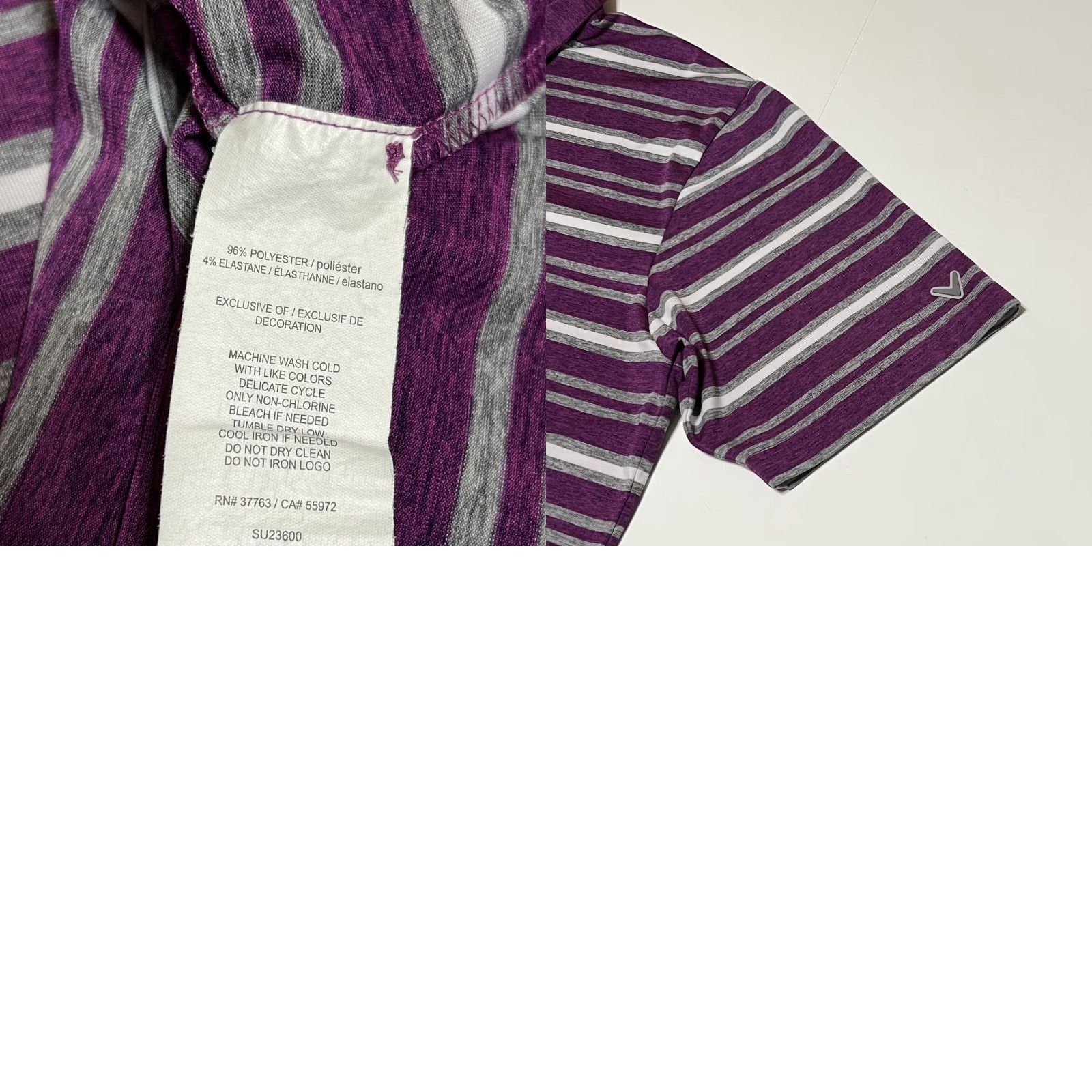 Callaway Callaway Golf Polo Shirt Opti -Dri Performance Purple Striped Mens XL Size US XL / EU 56 / 4 - 8 Thumbnail