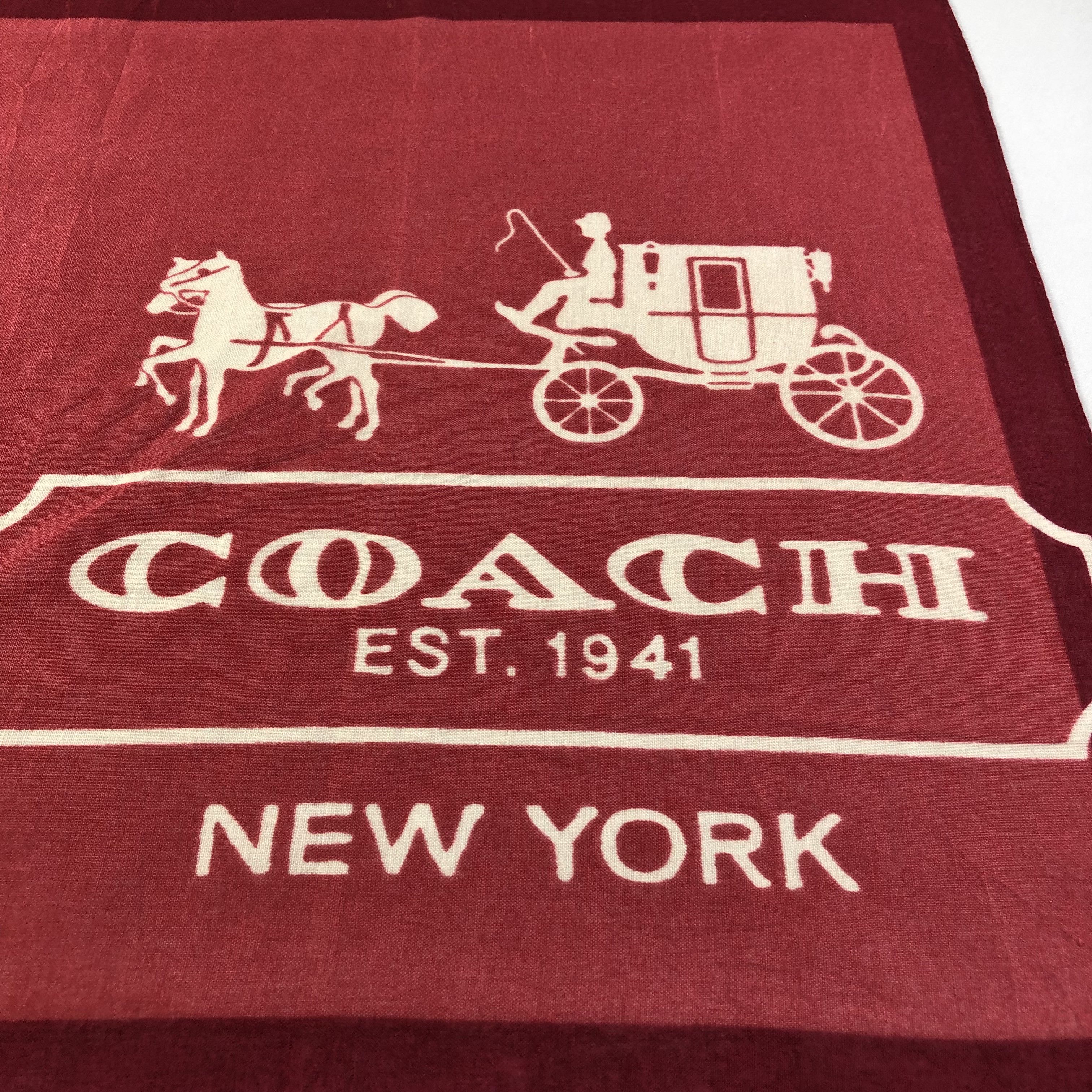 Coach × Vintage COACH Handkerchief Neckerchief Bandana H2057 Size ONE SIZE - 4 Thumbnail