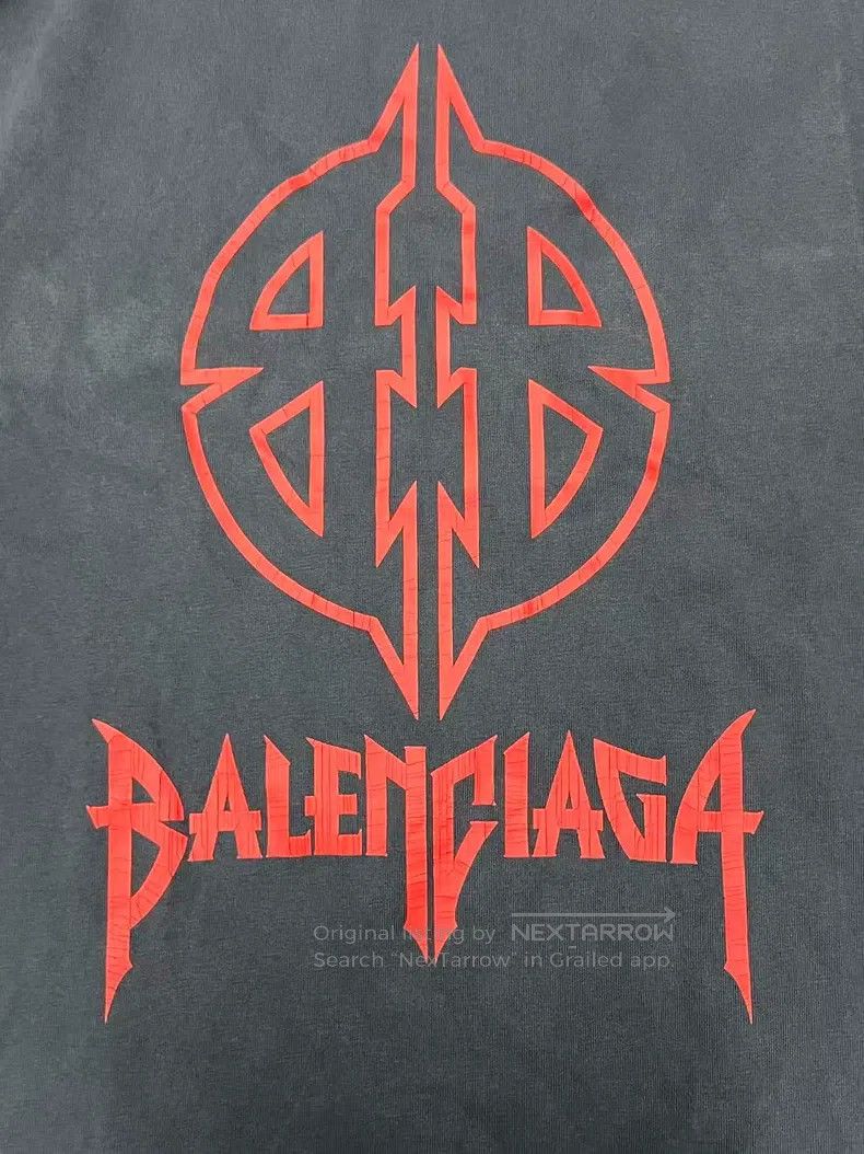 Balenciaga Balenciaga Letter Logo Pattern Printed Short Sleeve T-Shir Size US XXS / EU 40 - 3 Thumbnail