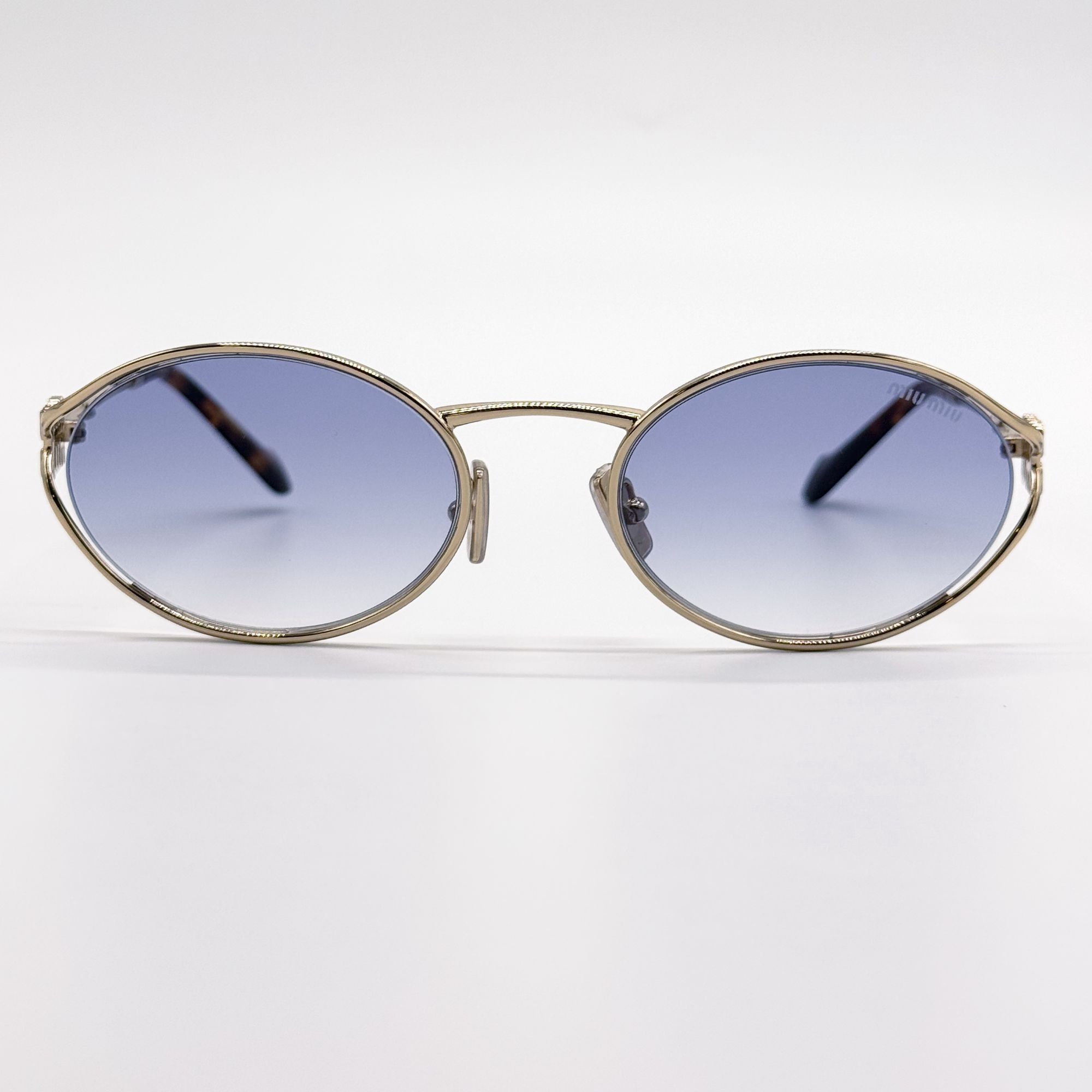 Miu Miu NEW MIU MIU SUNGLASSES MU52YS ZVN80O BLUE MU 52YS, SMU 52Y Size ONE SIZE - 4 Thumbnail