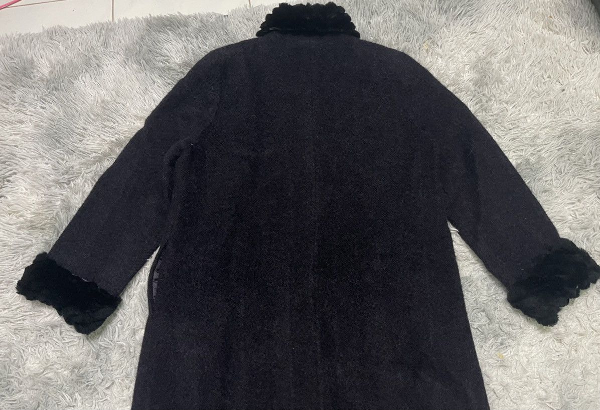 Pierre Balmain 90s PIERRE BALMAIN WOOL FUR NECK LONG COAT Size US S / EU 44-46 / 1 - 15 Thumbnail