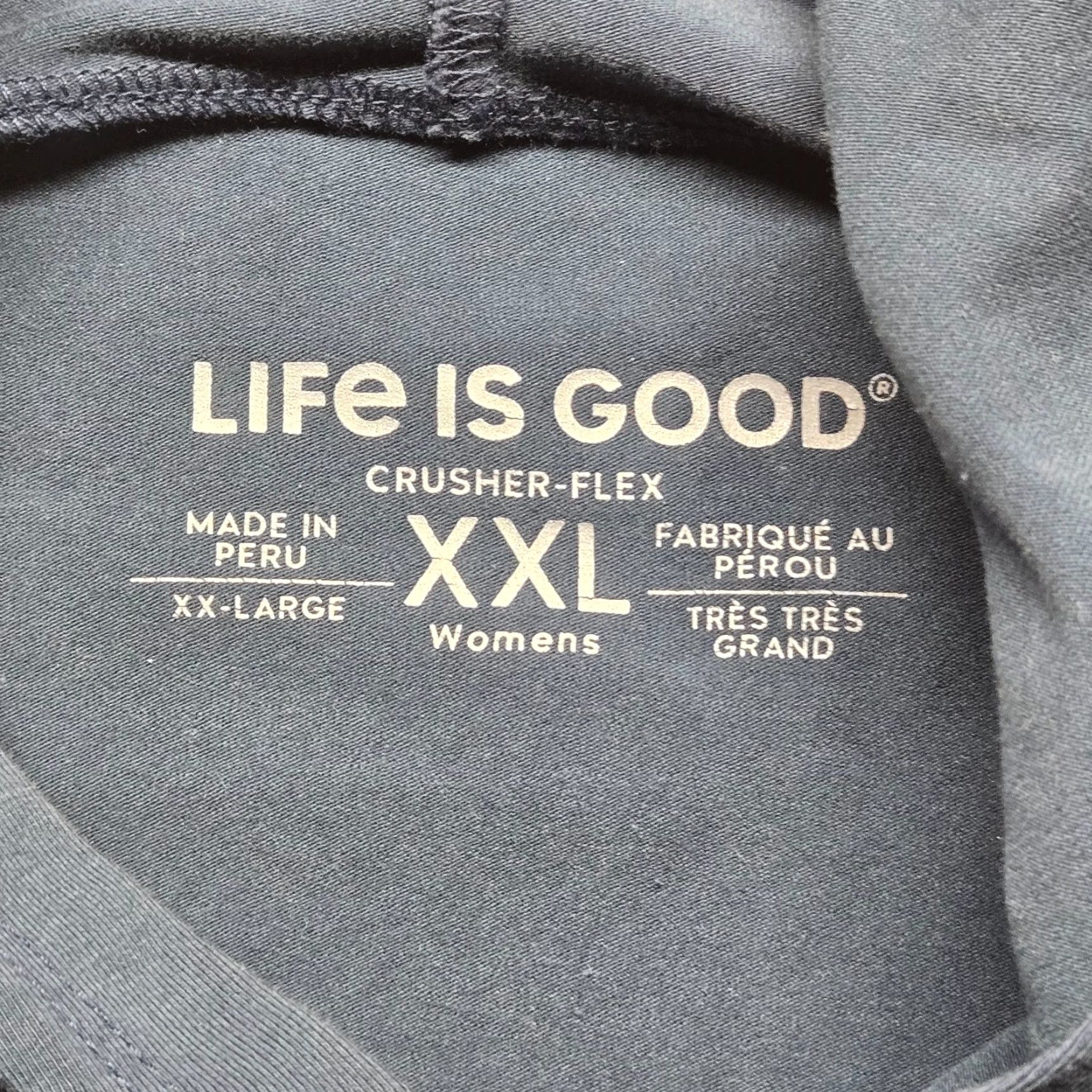 Life is Good VINTAGE Life is Good Hoodie Women M Blue Crusher 4 Way Stretch Logo Hoodie Nature Outdoor Optimist Womens Size M / US 6-8 / IT 42-44 - 3 Thumbnail
