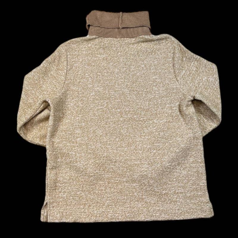 Lands' End Lands' End Brown/Tan Sweater | Size L Size L / US 10 / IT 46 - 2 Thumbnail