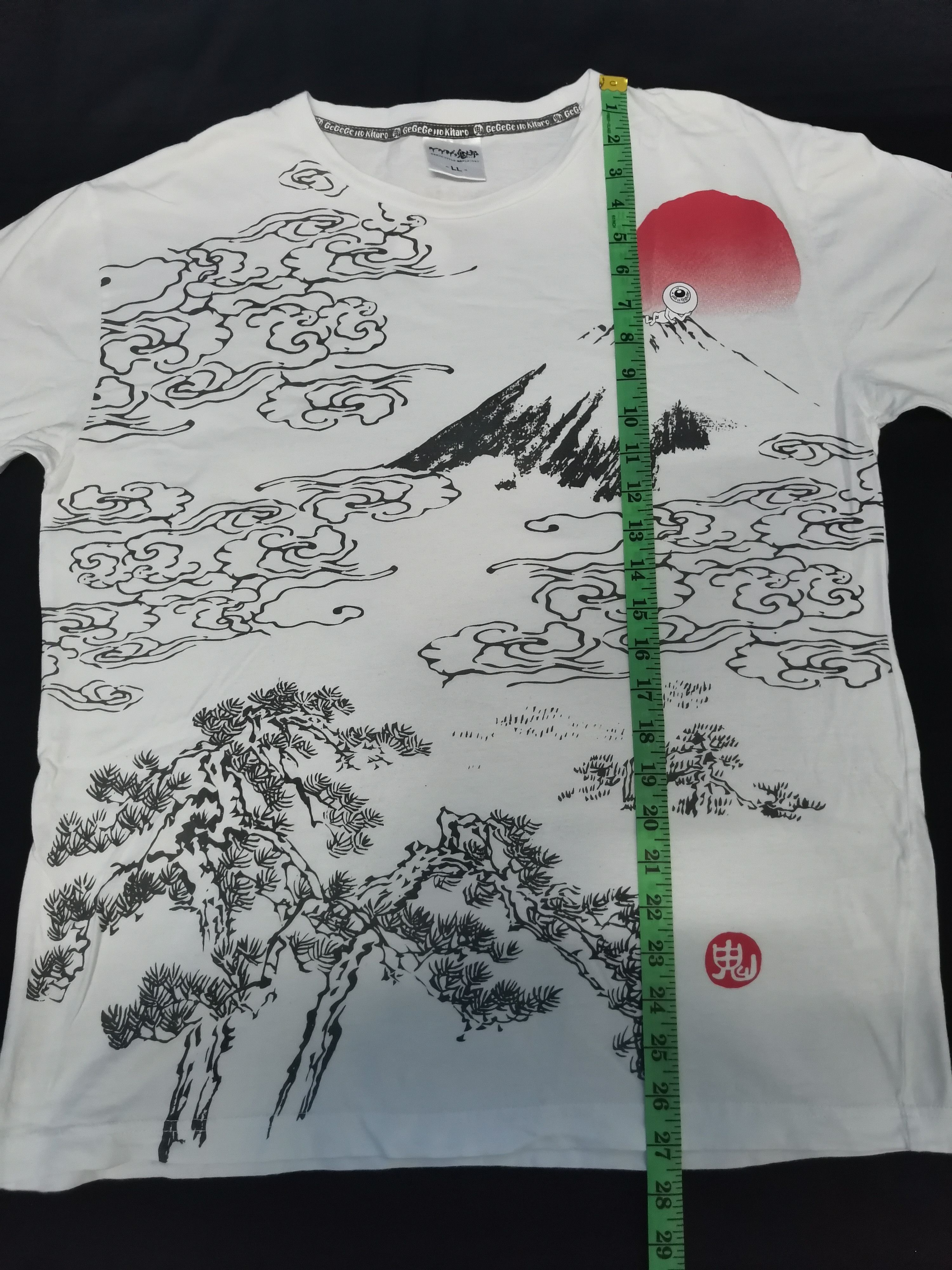 Anime Vintage Gegege No Kitaro Japan Anime Sukajan Tee Dragon Size US L / EU 52-54 / 3 - 4 Thumbnail