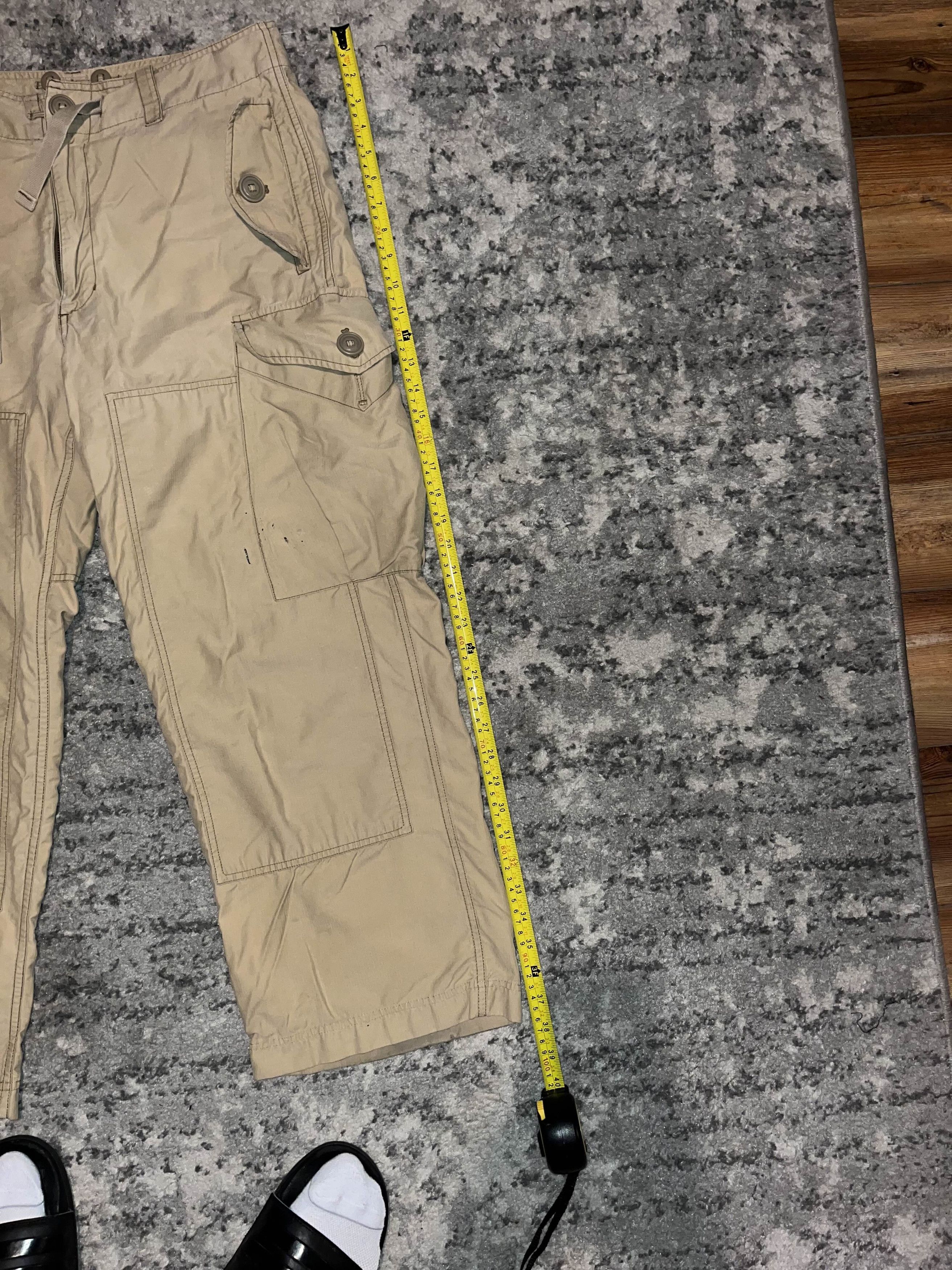 American Eagle Outfitters Y2K American Eagly Baggy Tan Cargo Pants Size US 33 - 5 Thumbnail