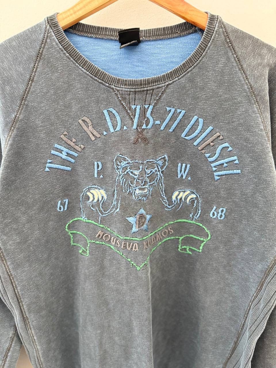 Diesel Vintage 90s Diesel Sweatshirt Size US L / EU 52-54 / 3 - 2 Thumbnail